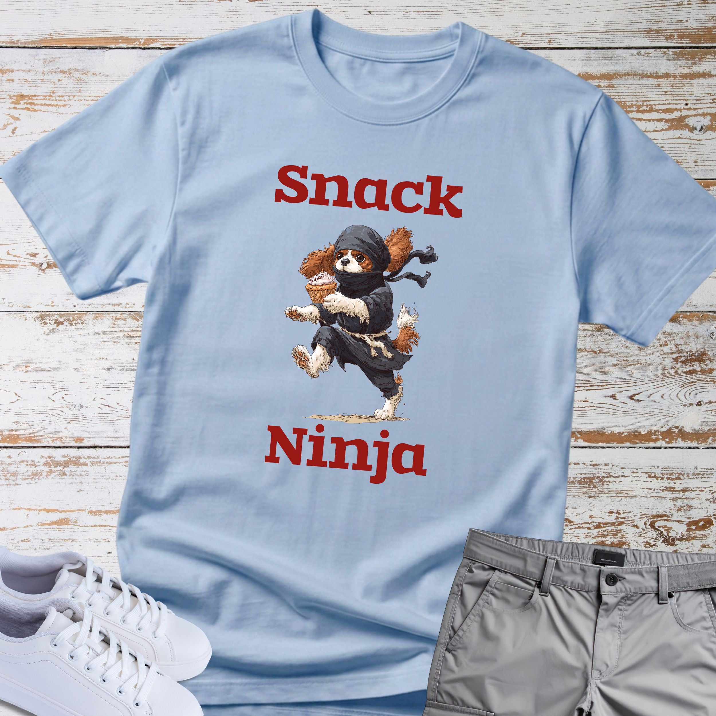 Snack Ninja Cavalier King Charles T-Shirt