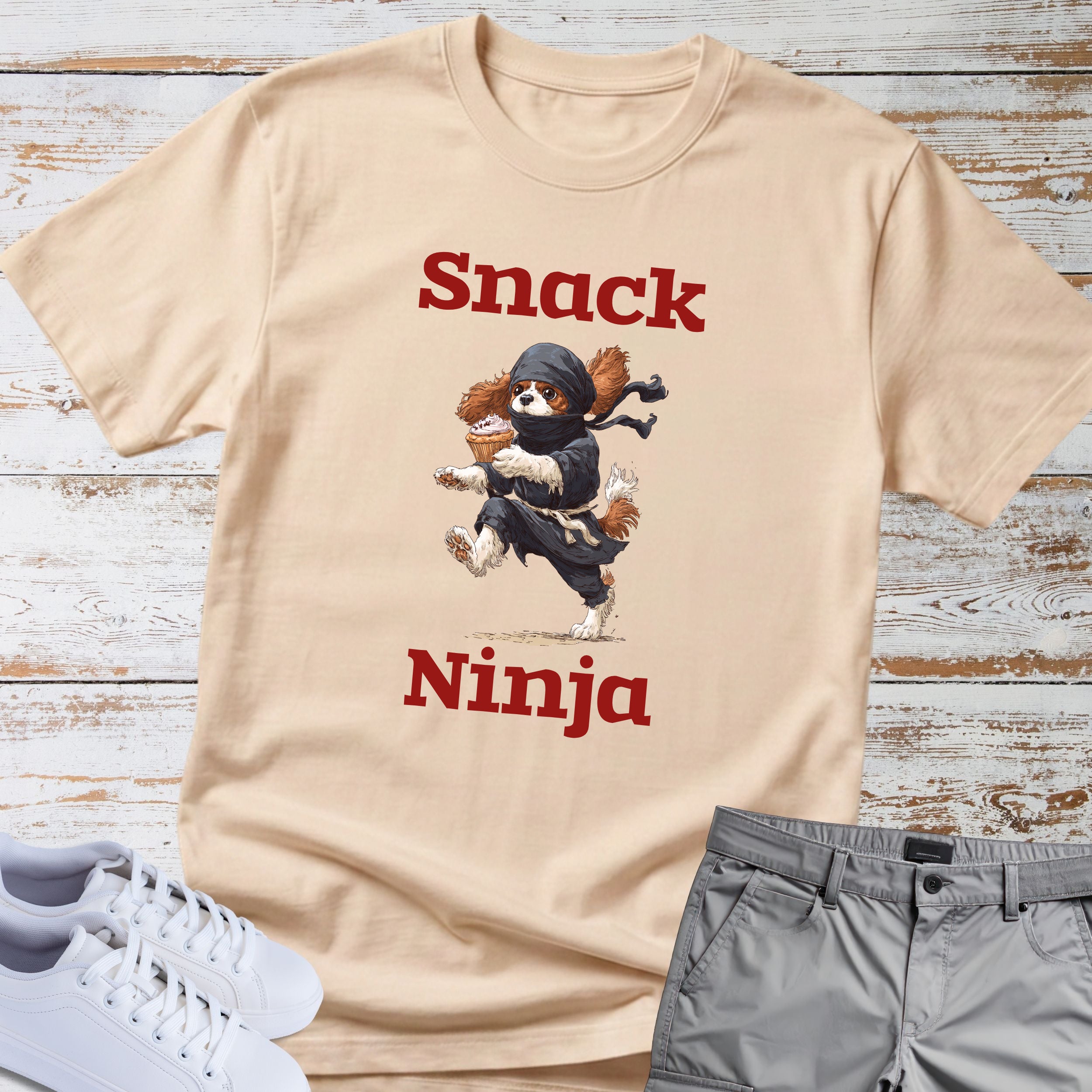 Snack Ninja Cavalier King Charles T-Shirt