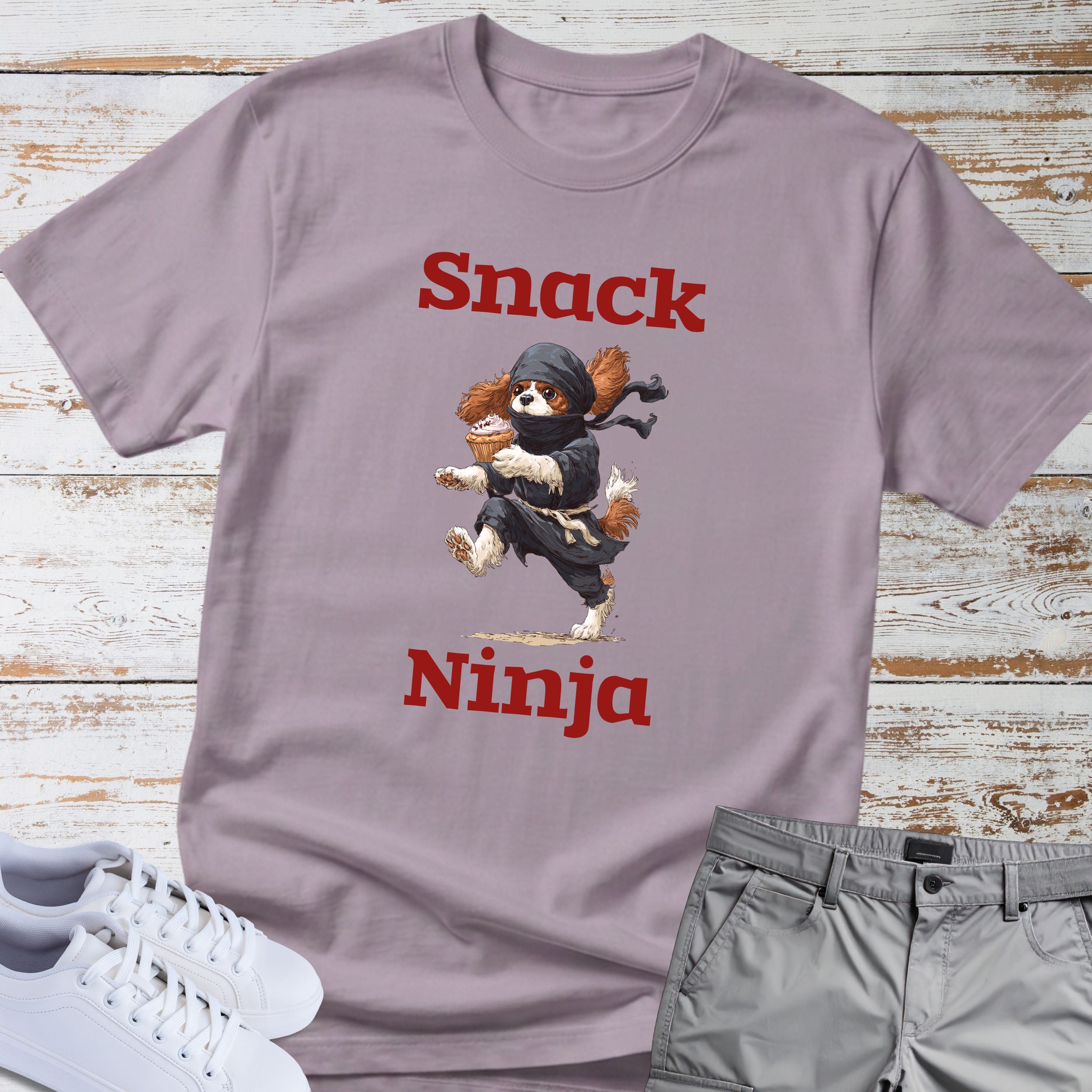 Snack Ninja Cavalier King Charles T-Shirt