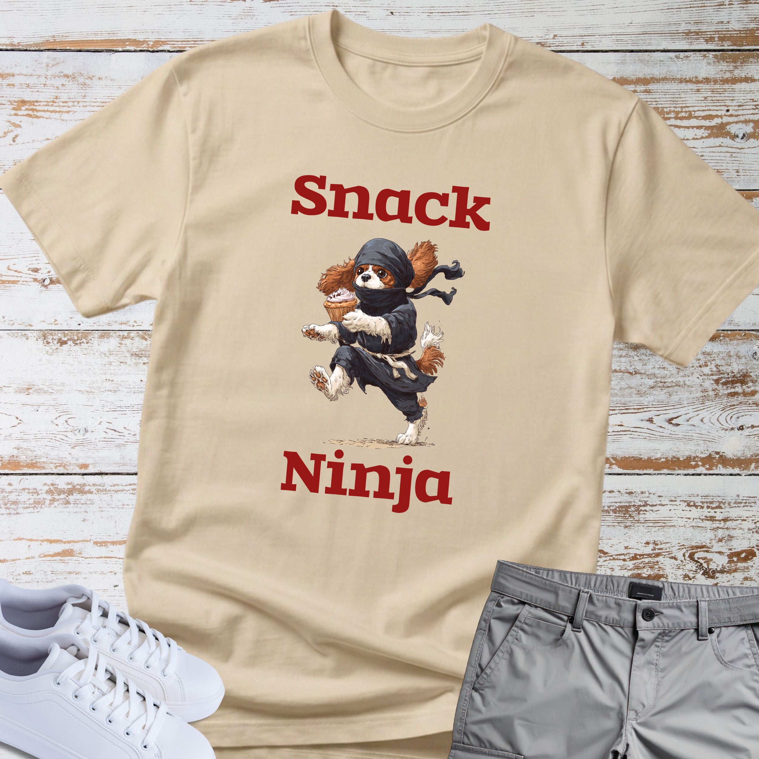 Snack Ninja Cavalier King Charles T-Shirt