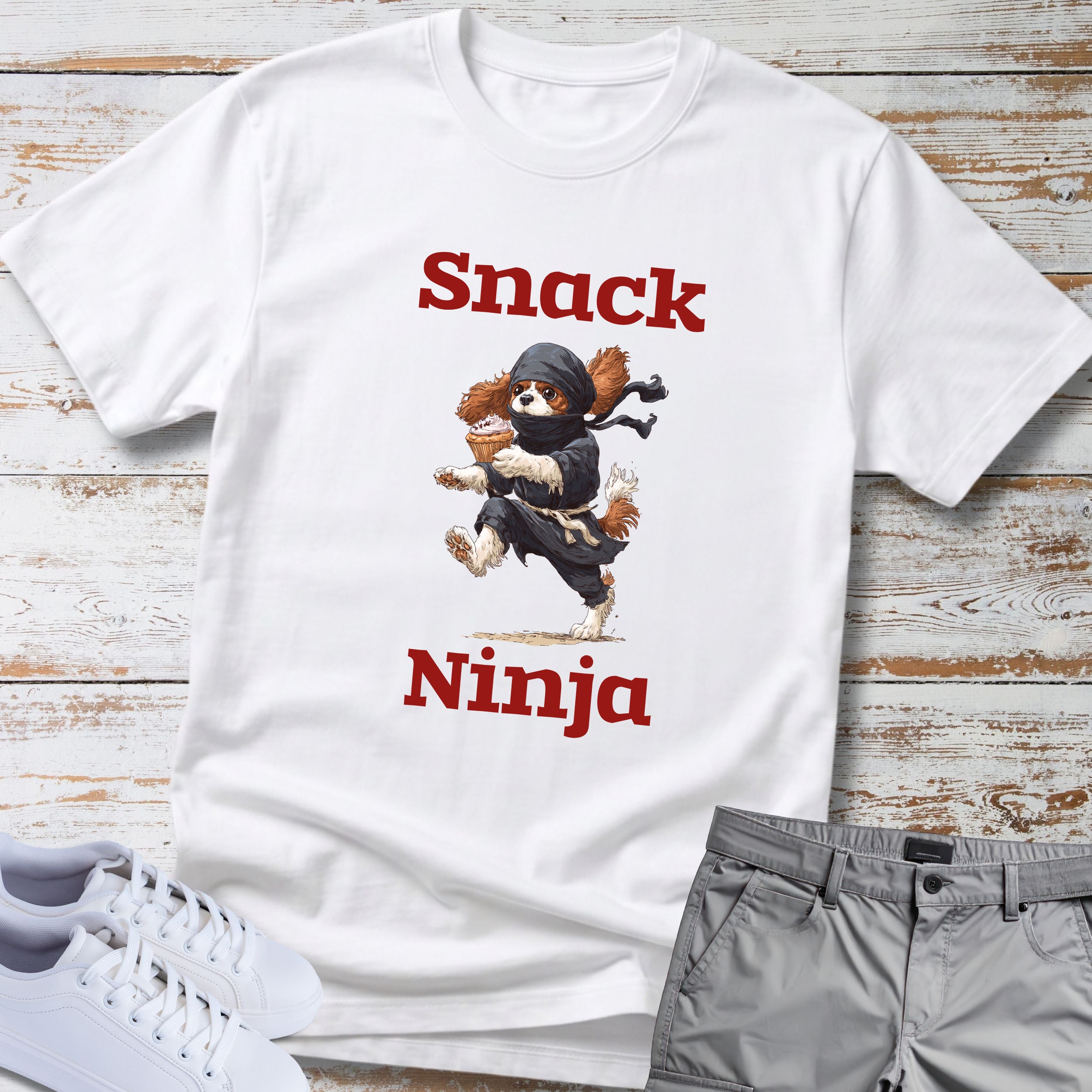 Snack Ninja Cavalier King Charles T-Shirt