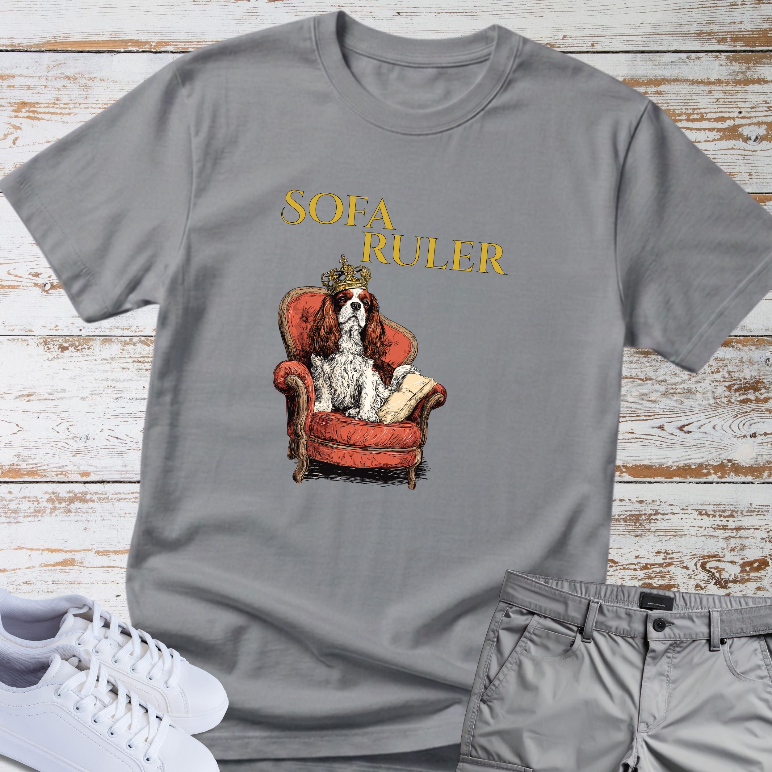 Sofa Ruler Cavalier King Charles T-Shirt