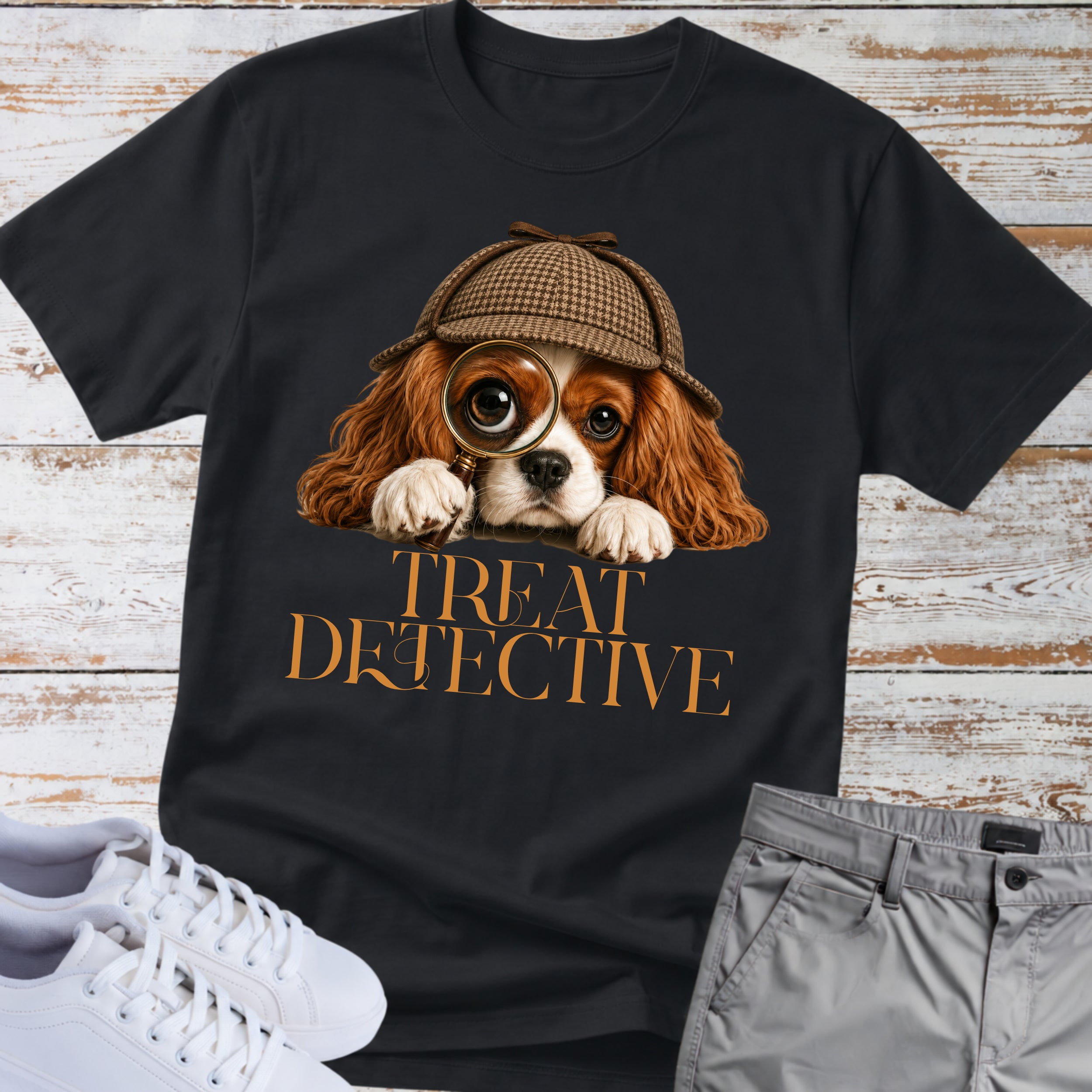 Treat Detective Cavalier King Charles T-Shirt
