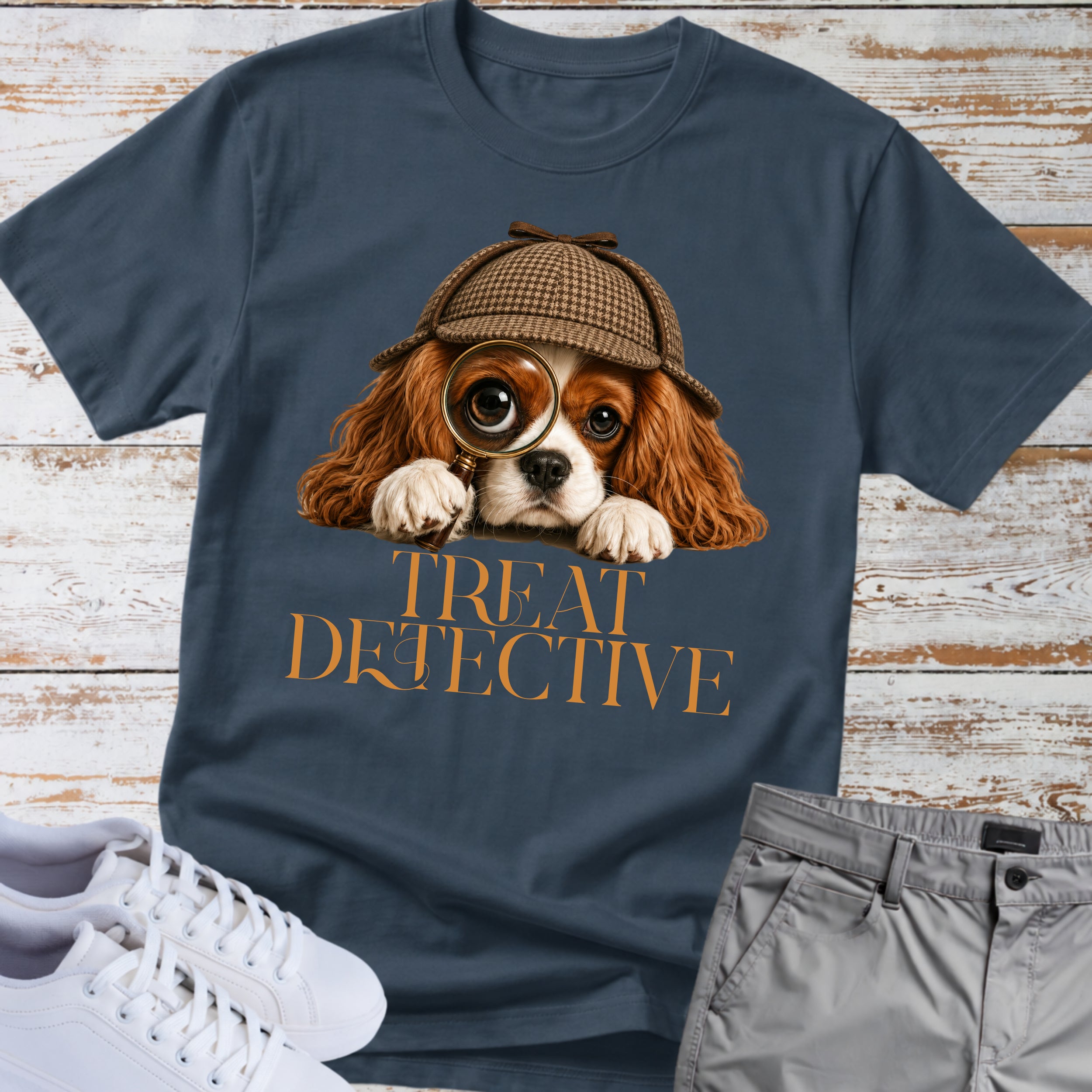 Treat Detective Cavalier King Charles T-Shirt
