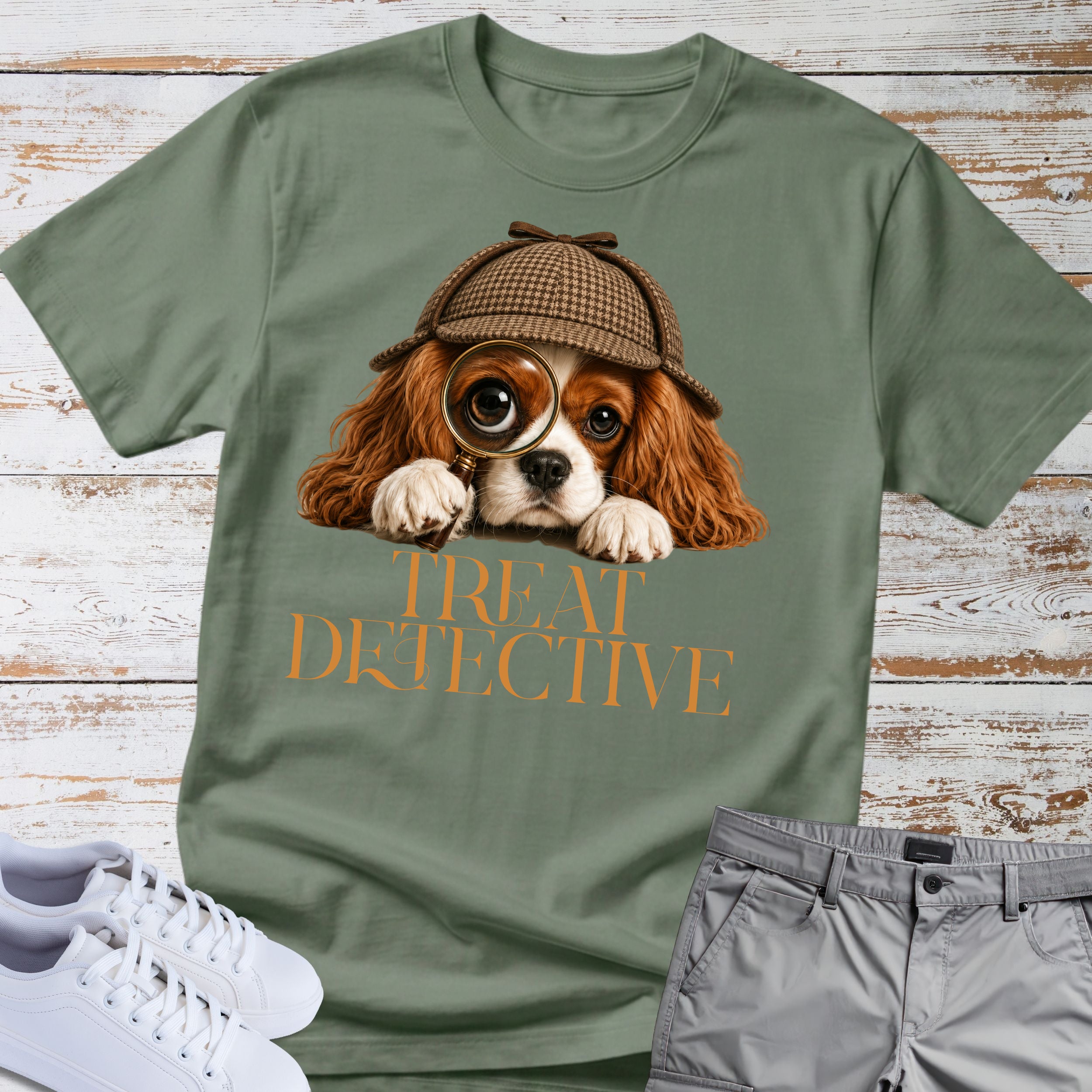 Treat Detective Cavalier King Charles T-Shirt