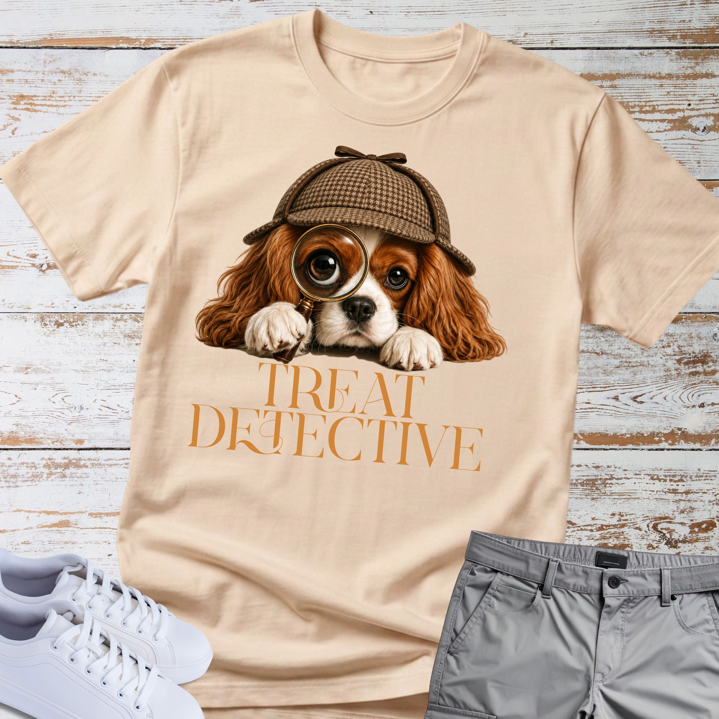 Treat Detective Cavalier King Charles T-Shirt