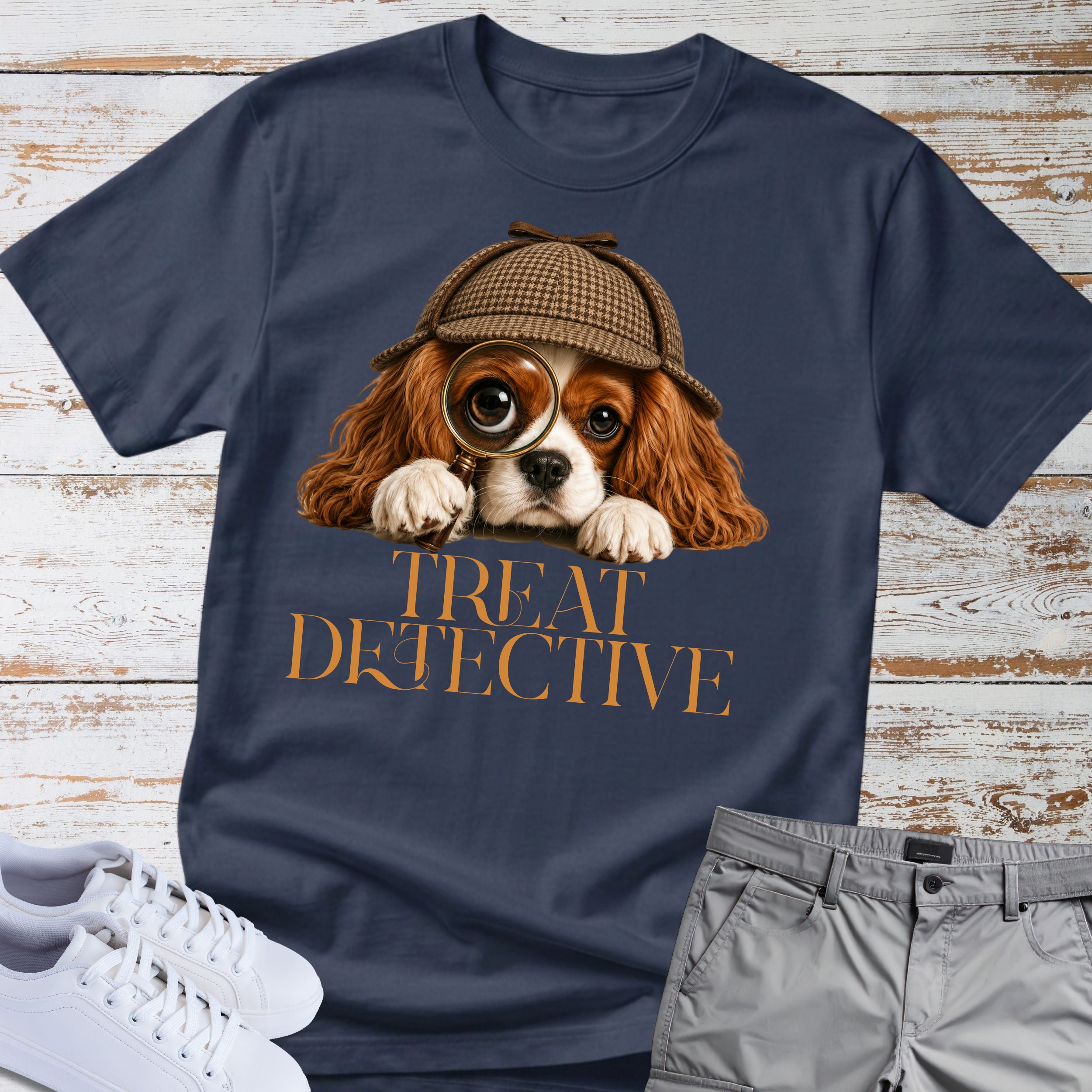 Treat Detective Cavalier King Charles T-Shirt