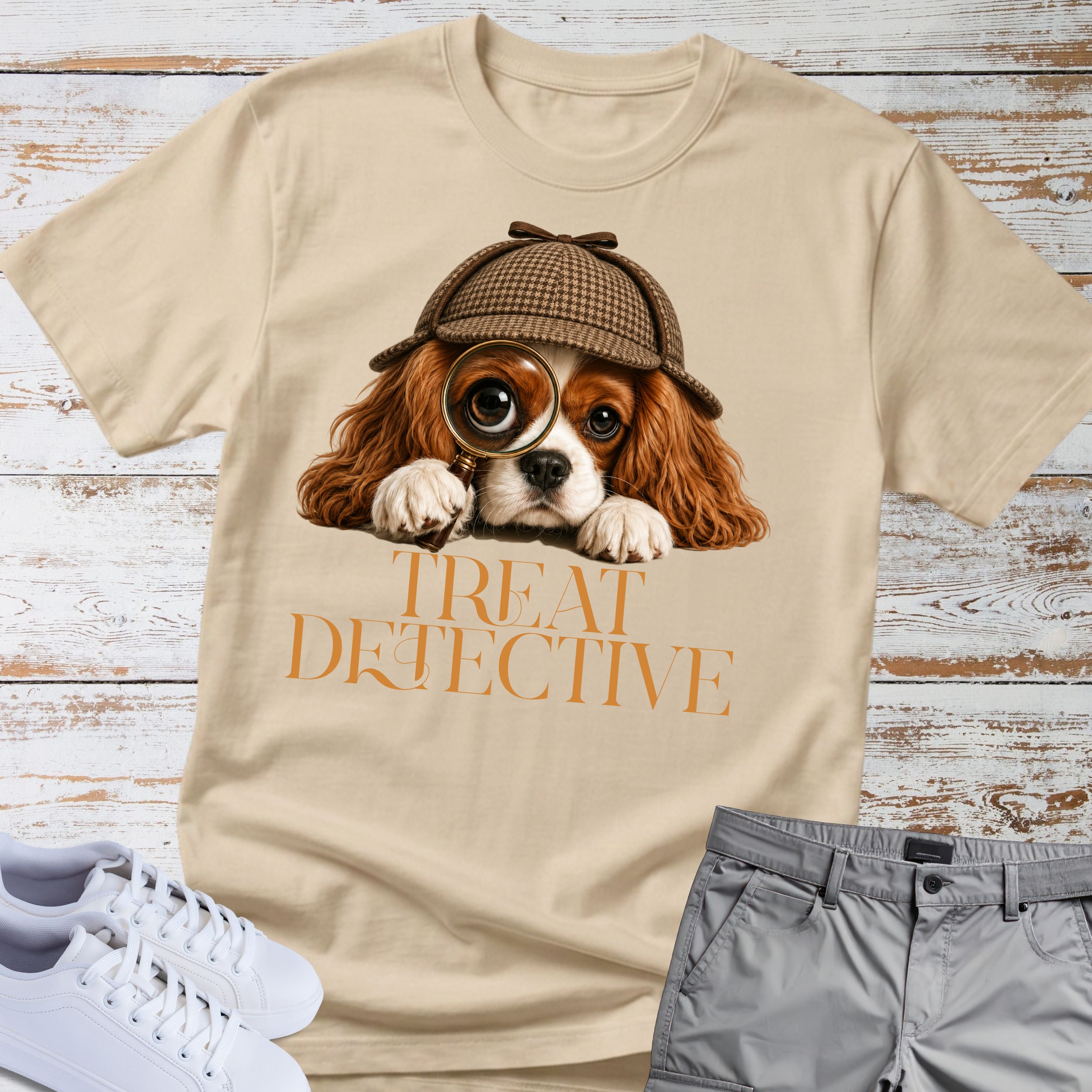Treat Detective Cavalier King Charles T-Shirt
