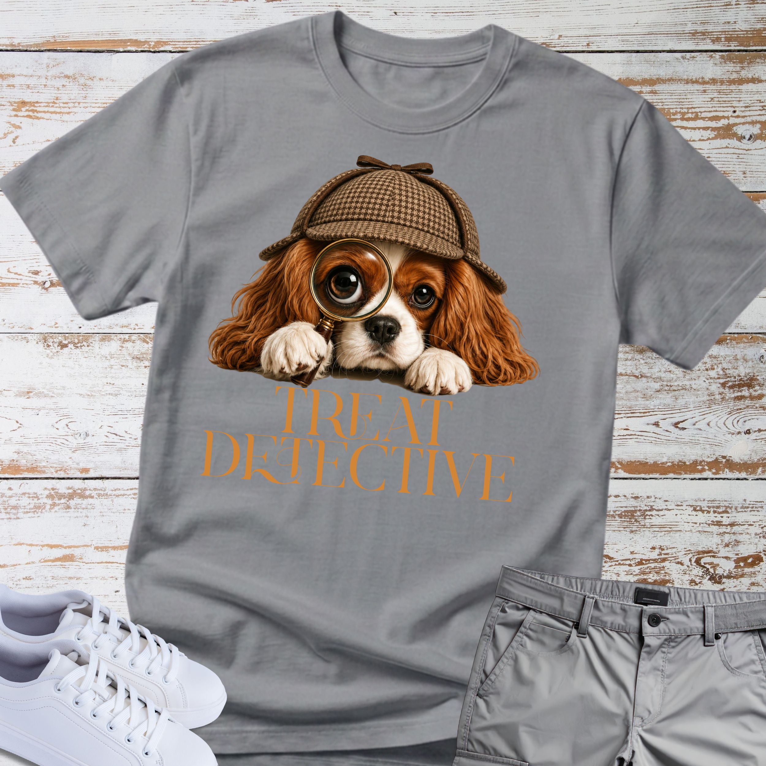 Treat Detective Cavalier King Charles T-Shirt