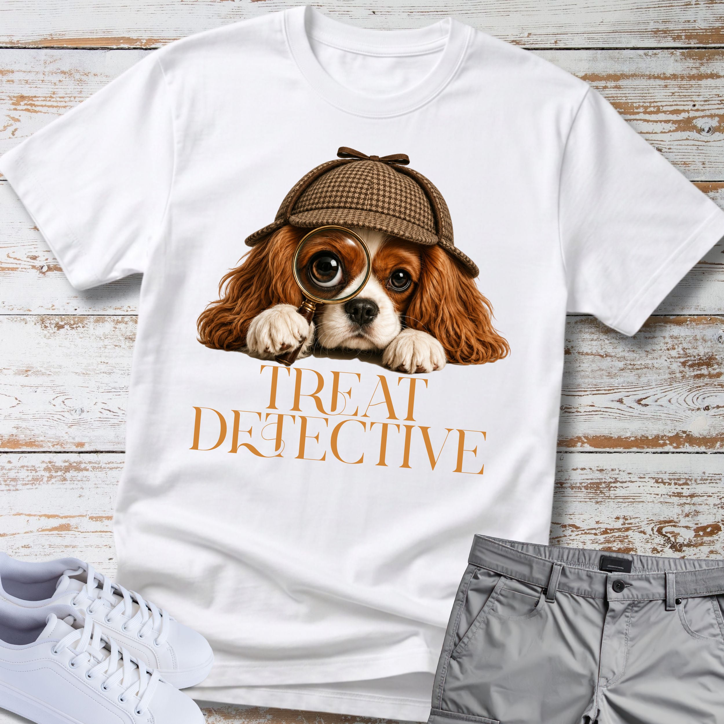 Treat Detective Cavalier King Charles T-Shirt