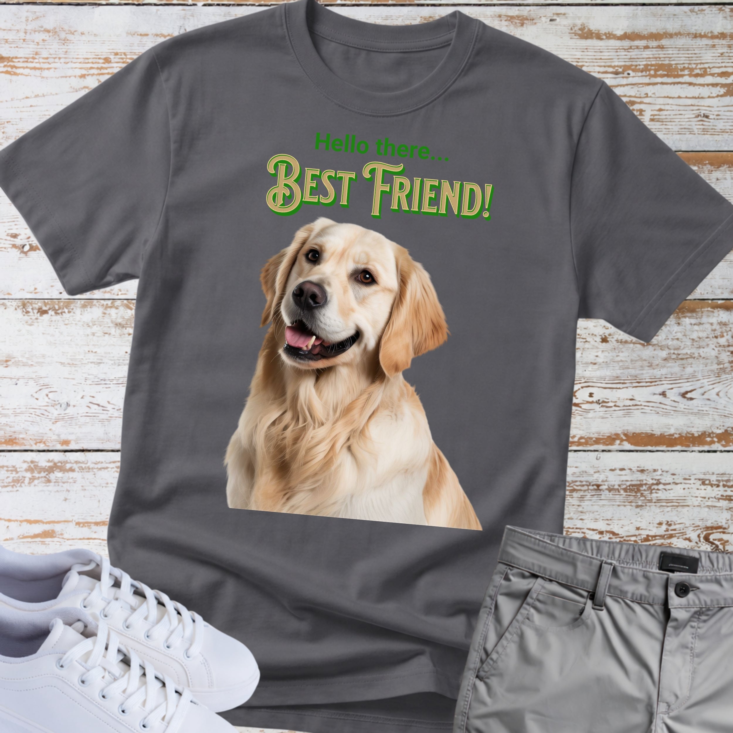 Golden Retriever Hello There… Best Friend! T‑Shirt