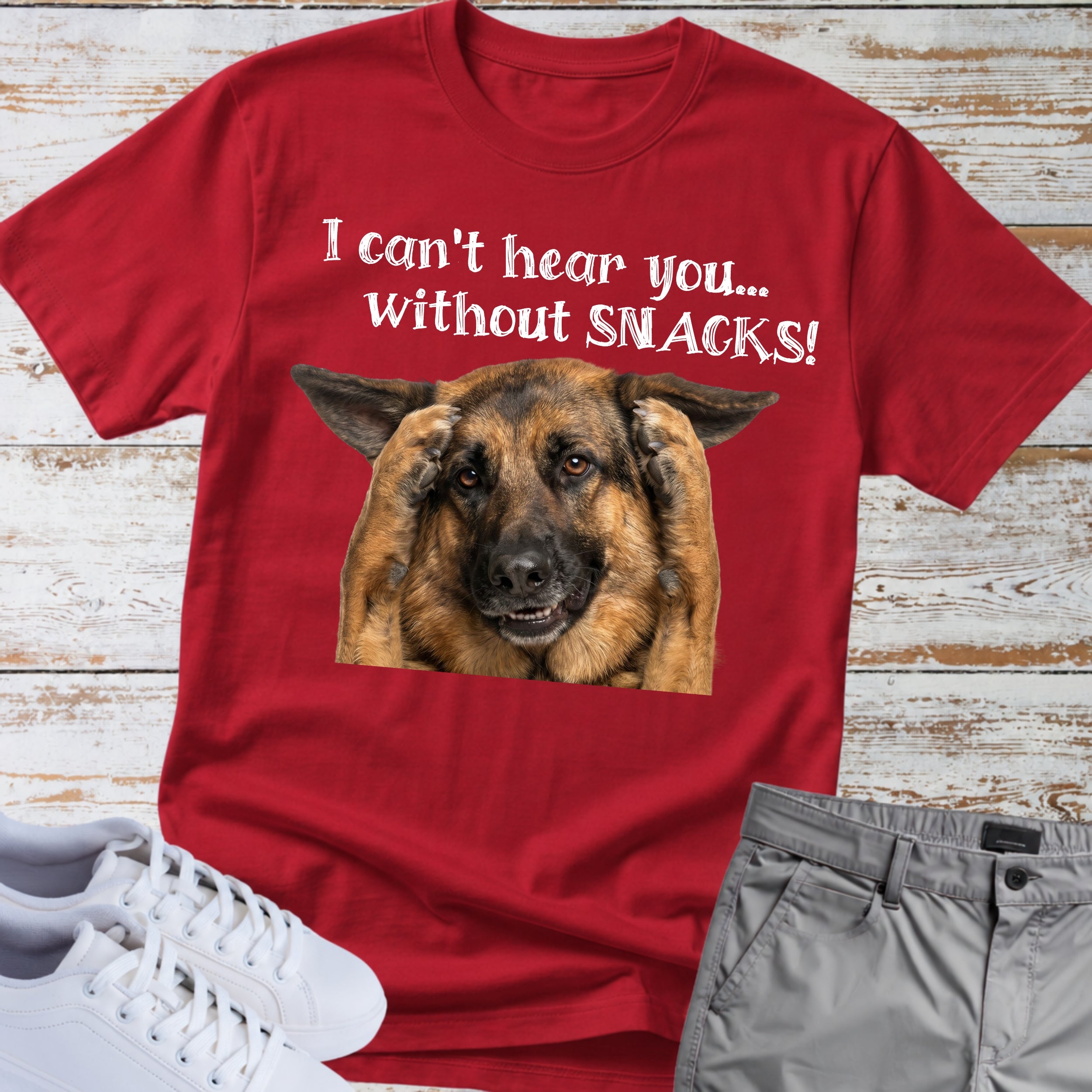 German Shepherd "I Can't Hear You..." Tee