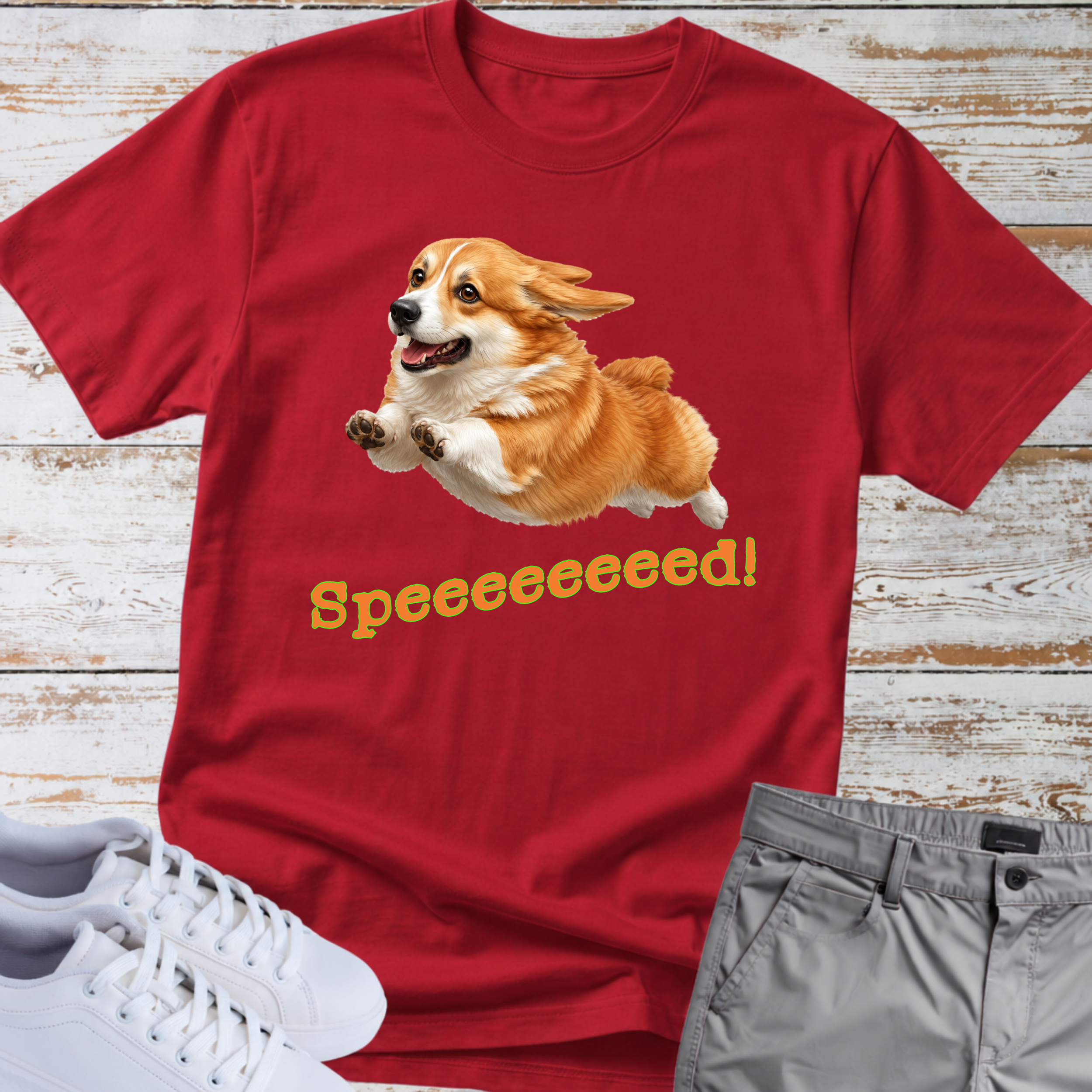 Corgi 'Speeeeeeed!' T-Shirt