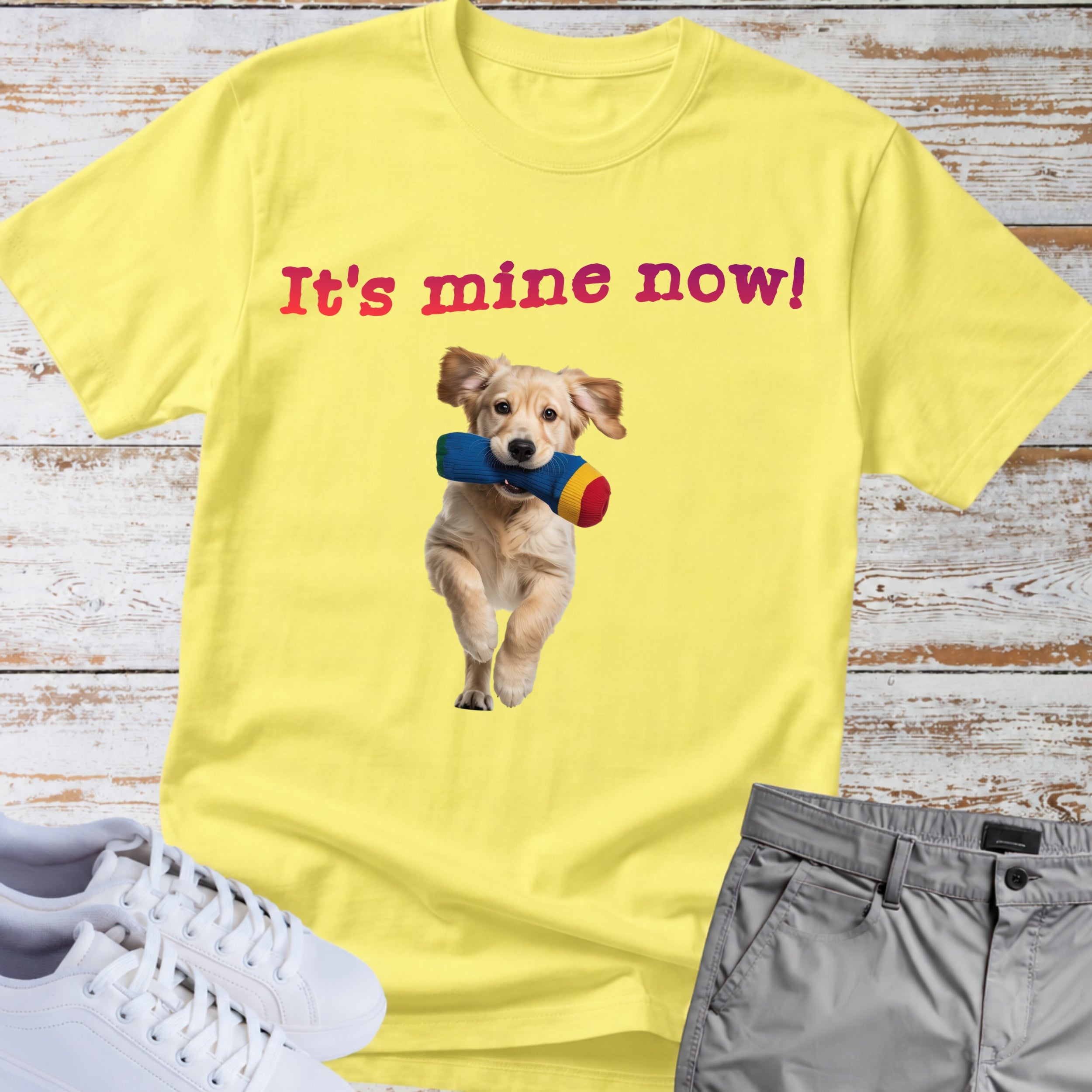 Golden Retriever "It's Mine Now!" T-Shirt