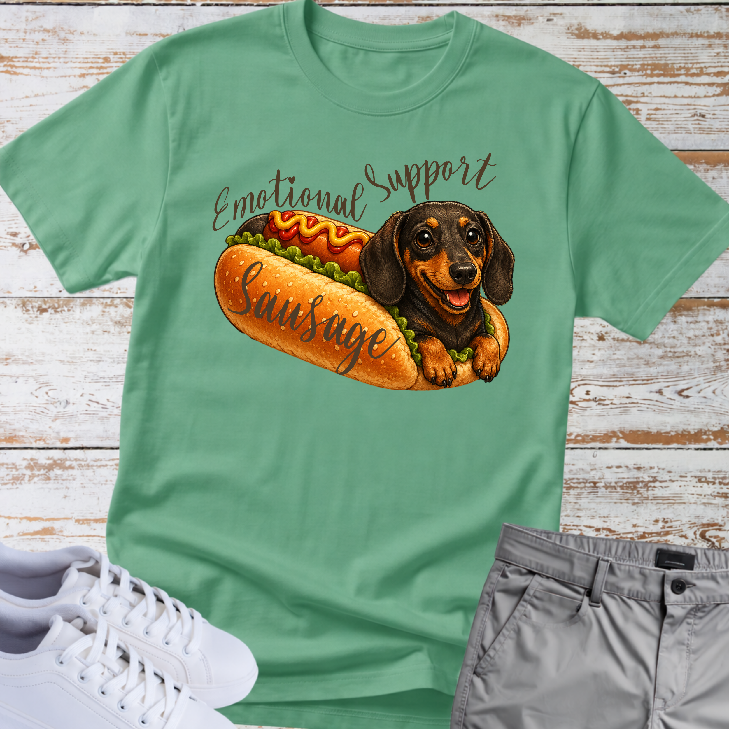 Emotional Support Sausage Dog T-Shirt