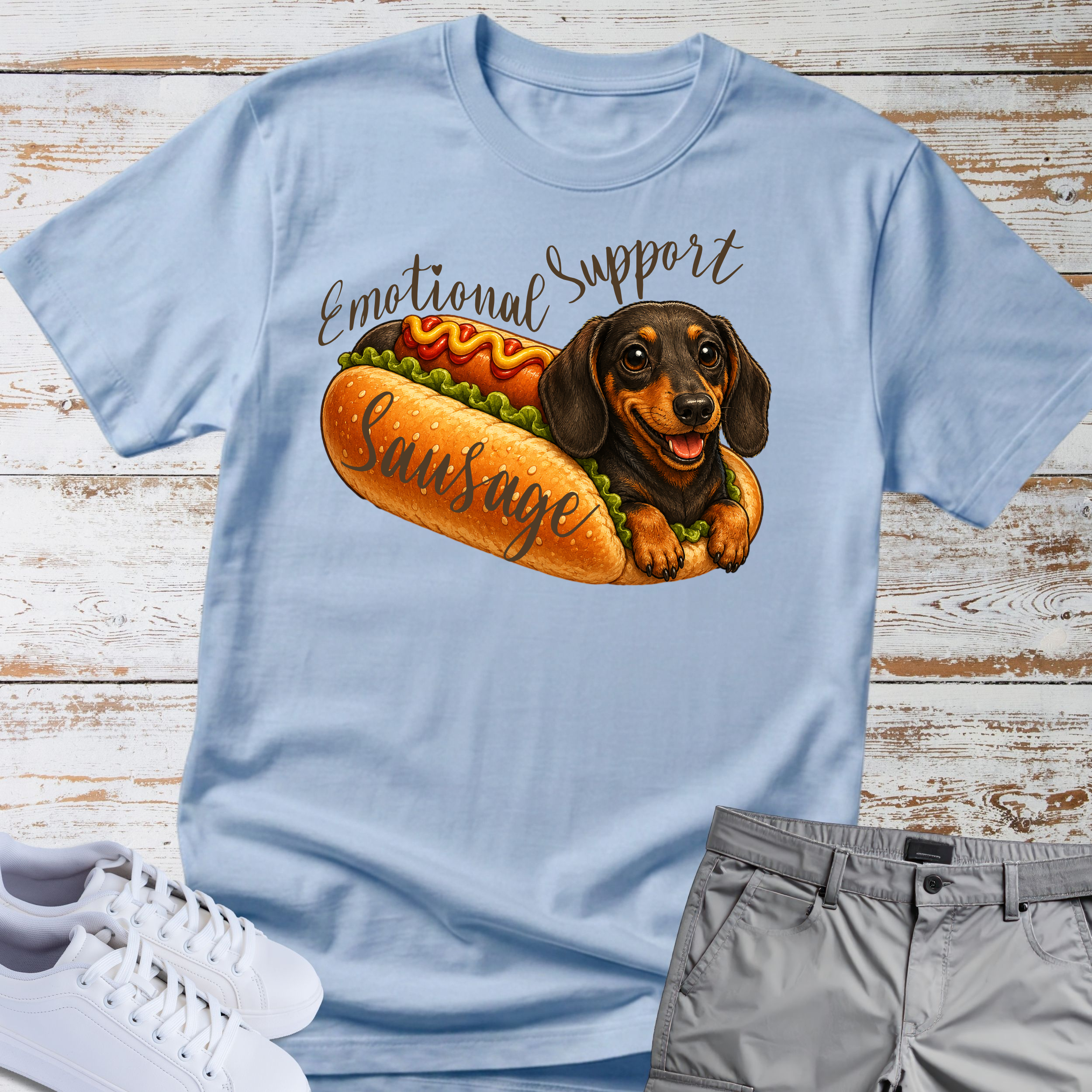 Emotional Support Sausage Dog T-Shirt