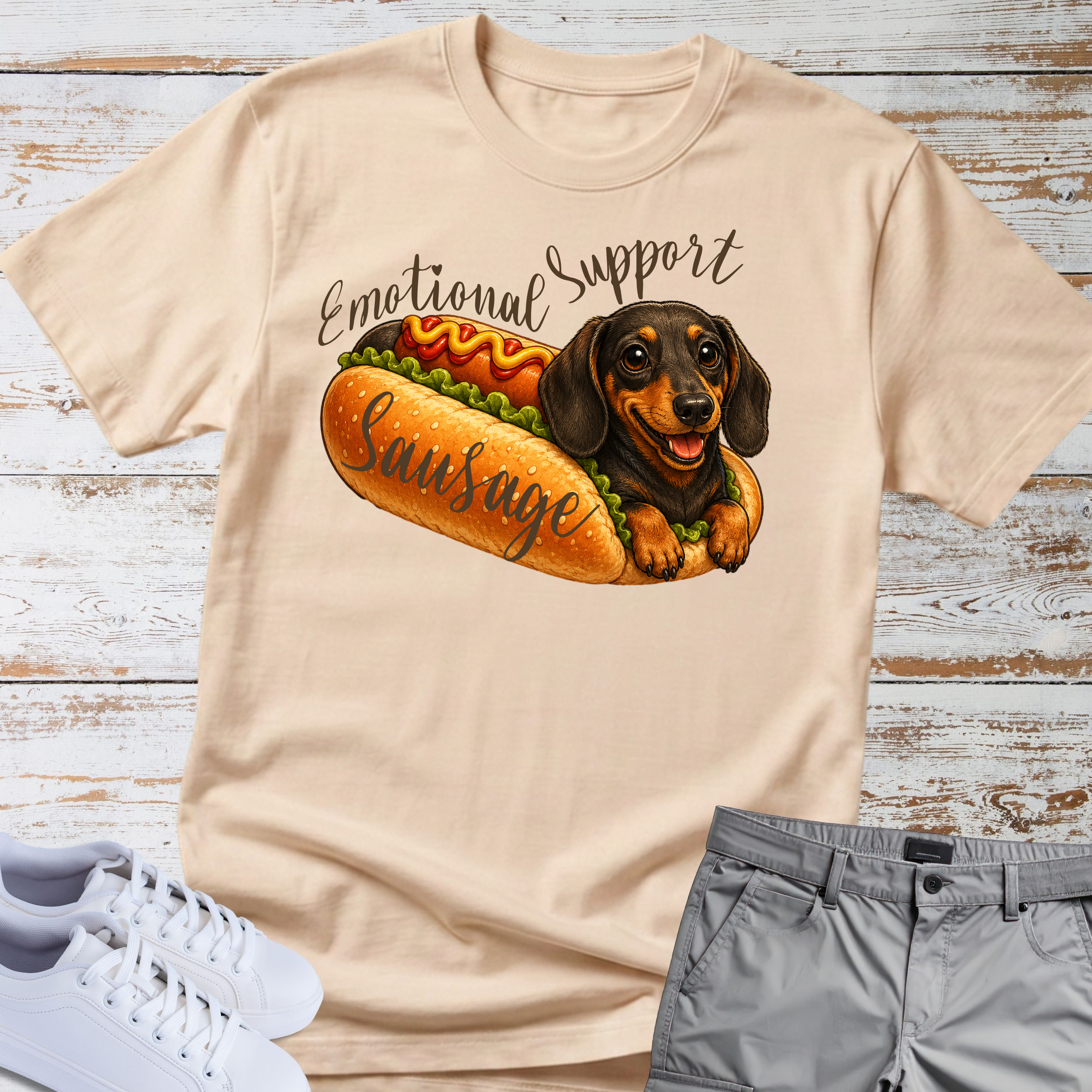 Emotional Support Sausage Dog T-Shirt