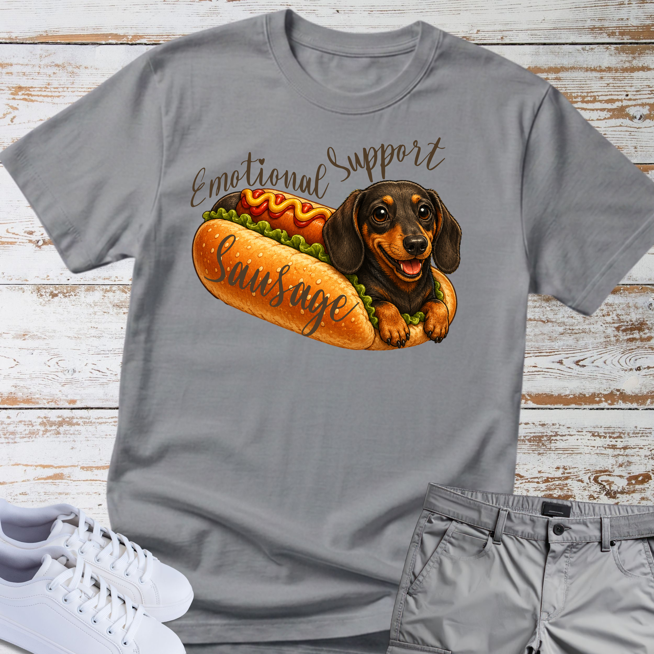Emotional Support Sausage Dog T-Shirt