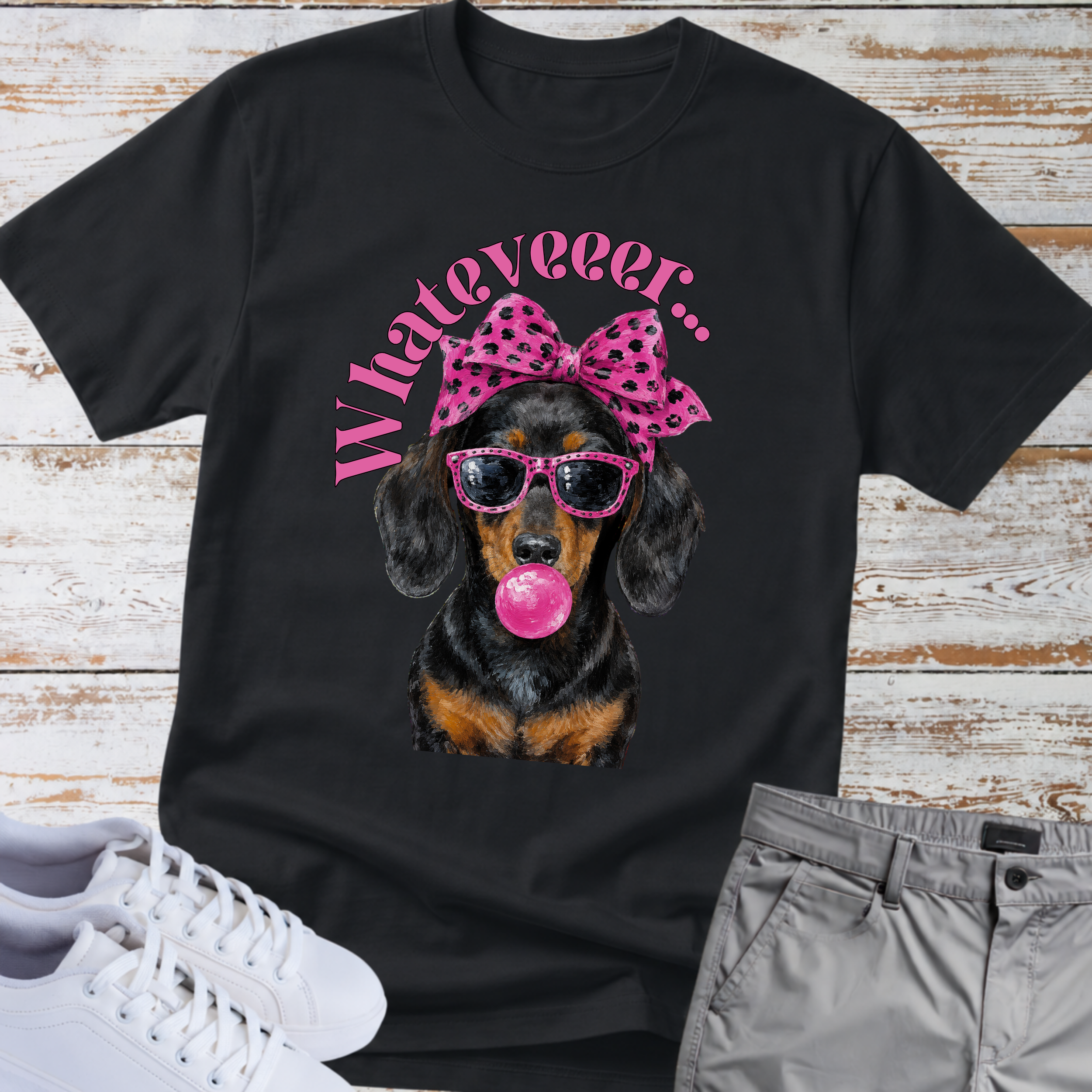 Whatever Sassy Dachshund Dog T-Shirt