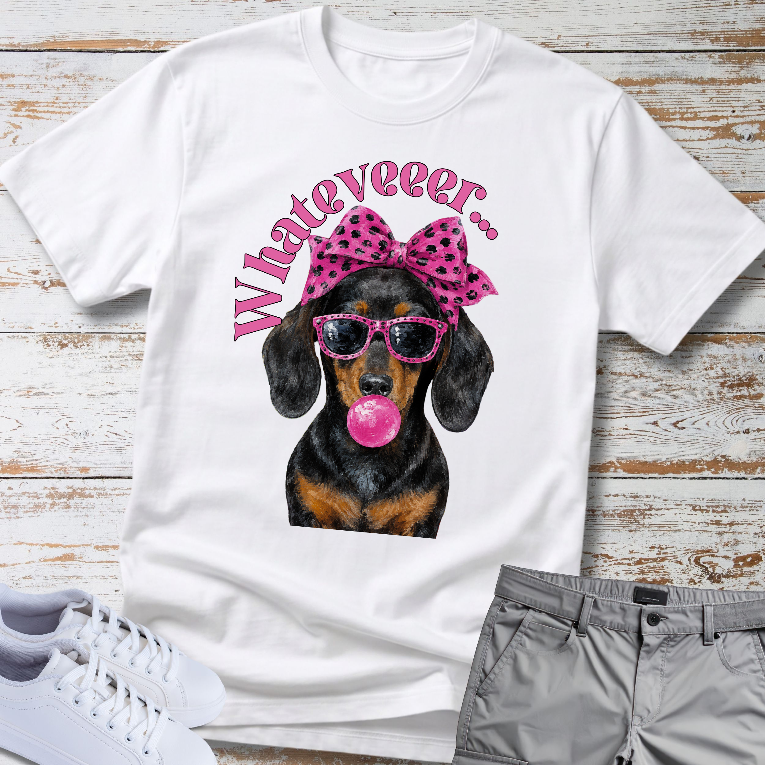 Whatever Sassy Dachshund Dog T-Shirt