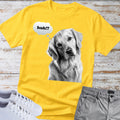 Golden Retriever "huh?" Thought Bubble T-Shirt