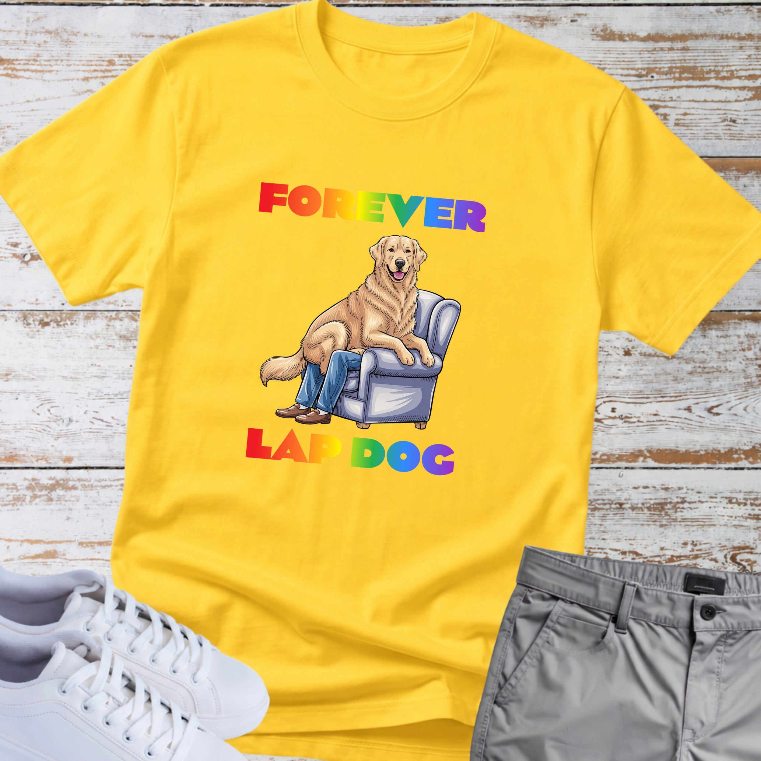 Golden Retriever "Forever Lap Dog" T-Shirt