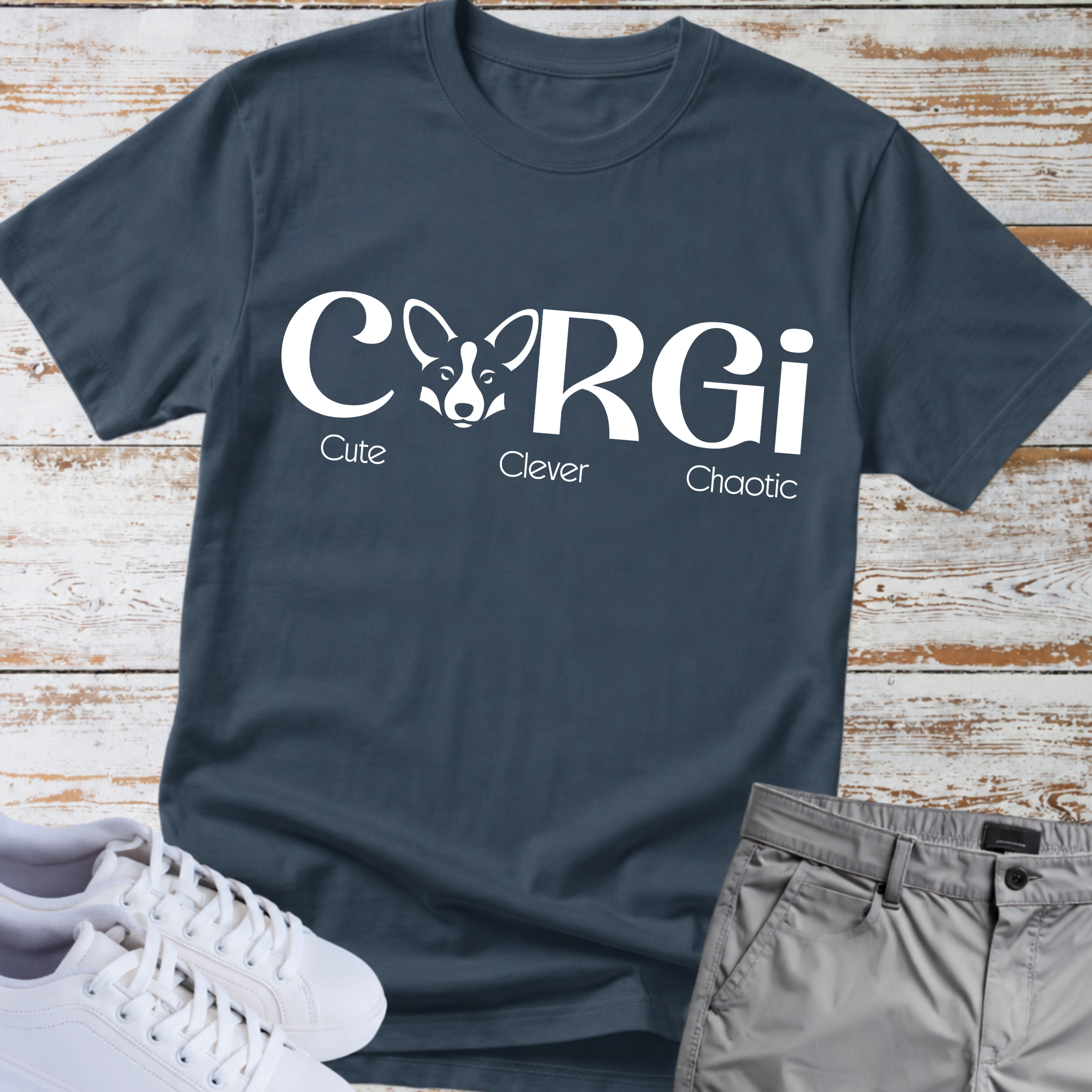 Corgi Cute Clever Chaotic T-Shirt