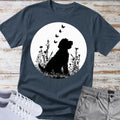 Silhouette Floral Meadow Butterflies — Goldendoodle Tee