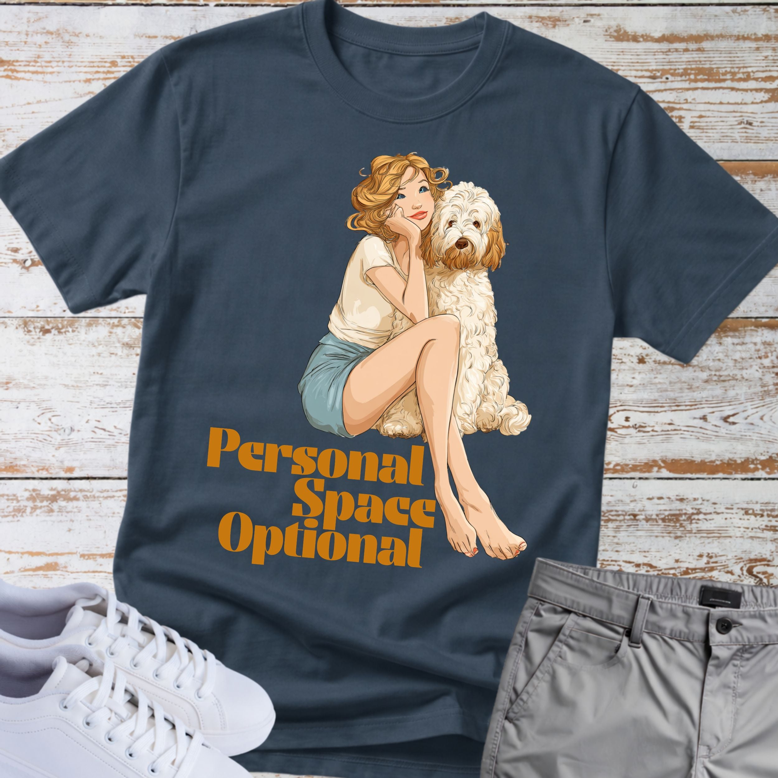 Goldendoodle Personal Space Optional T-Shirt