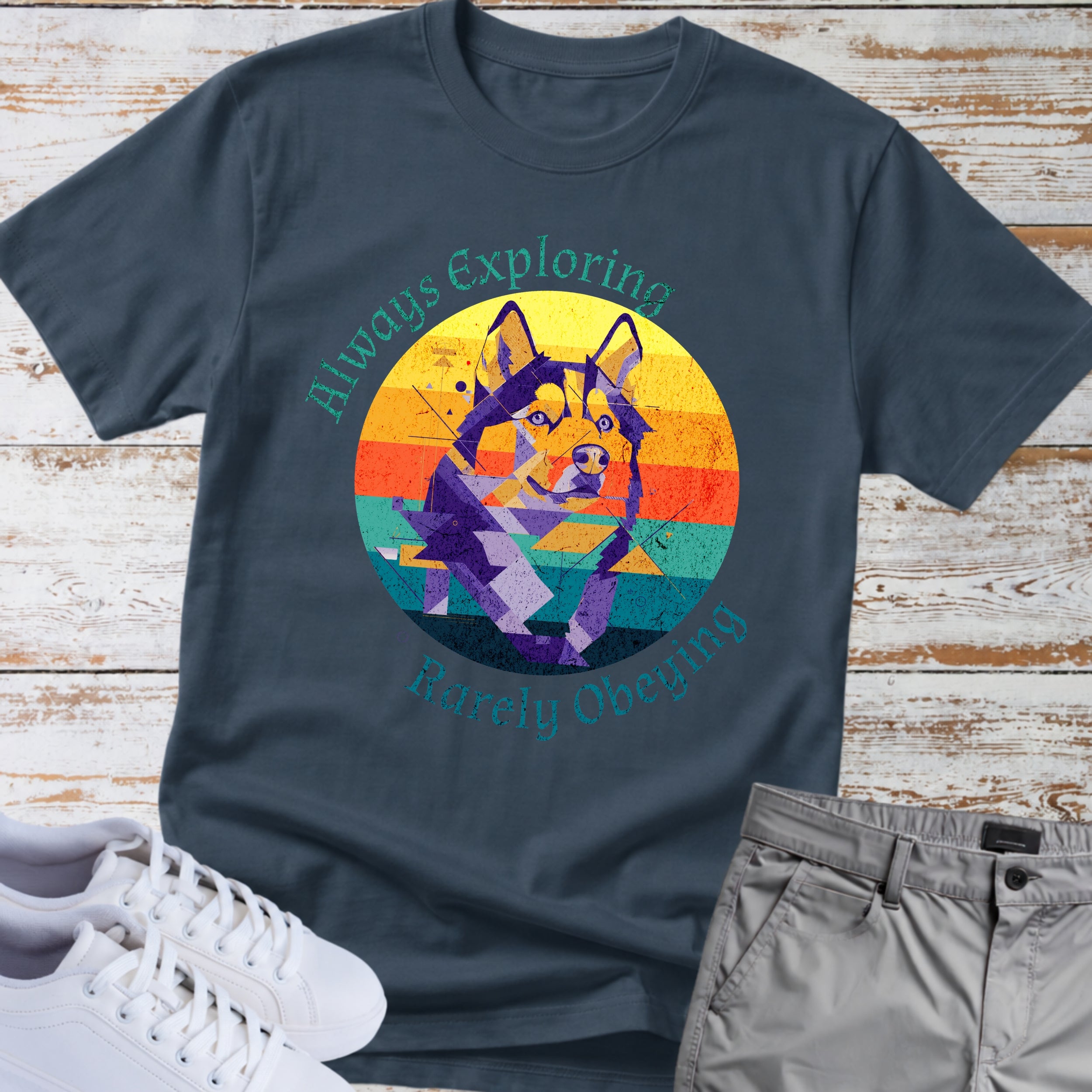Rarely Obeying Siberian Husky T-Shirt