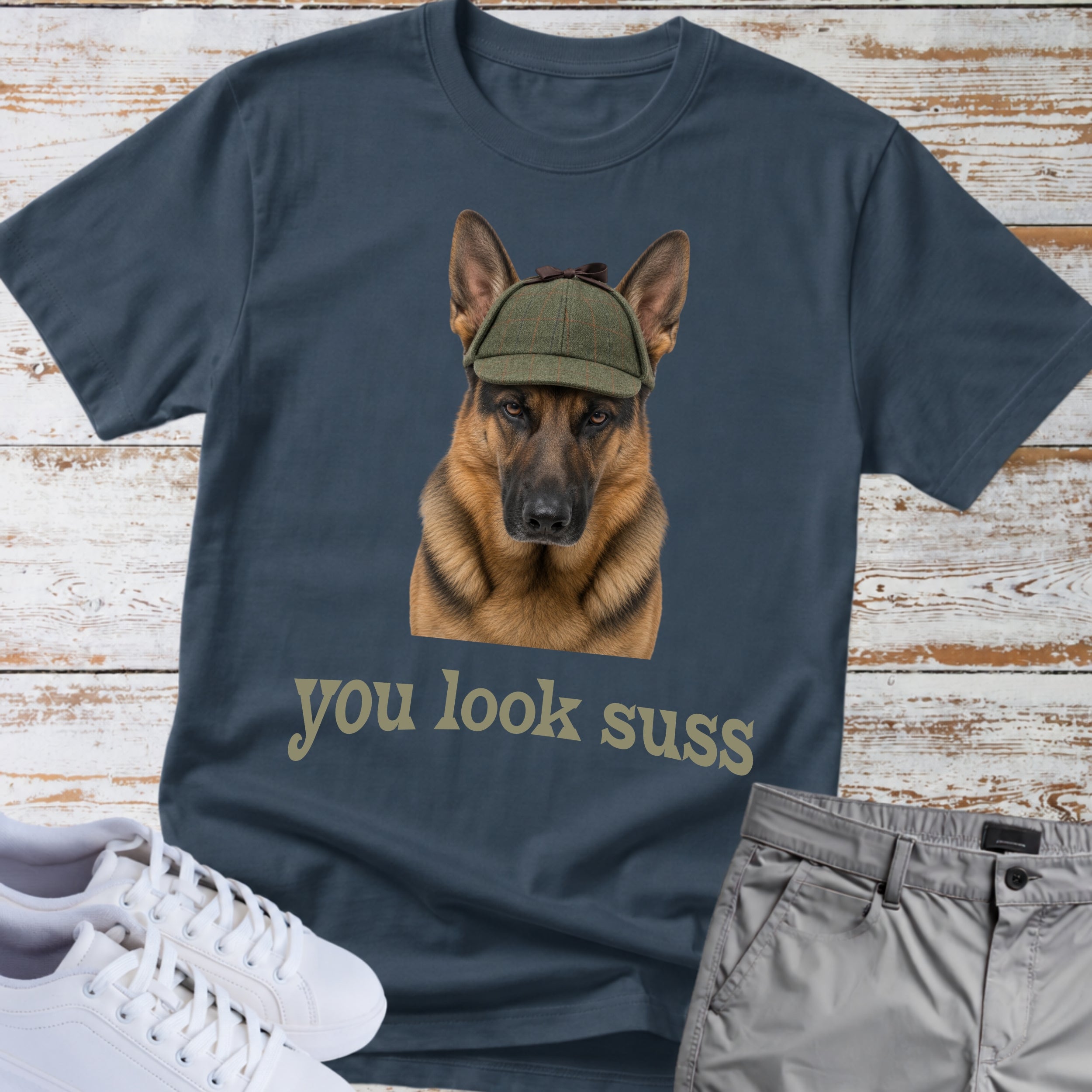German Shepherd "You Look Suss" T-Shirt