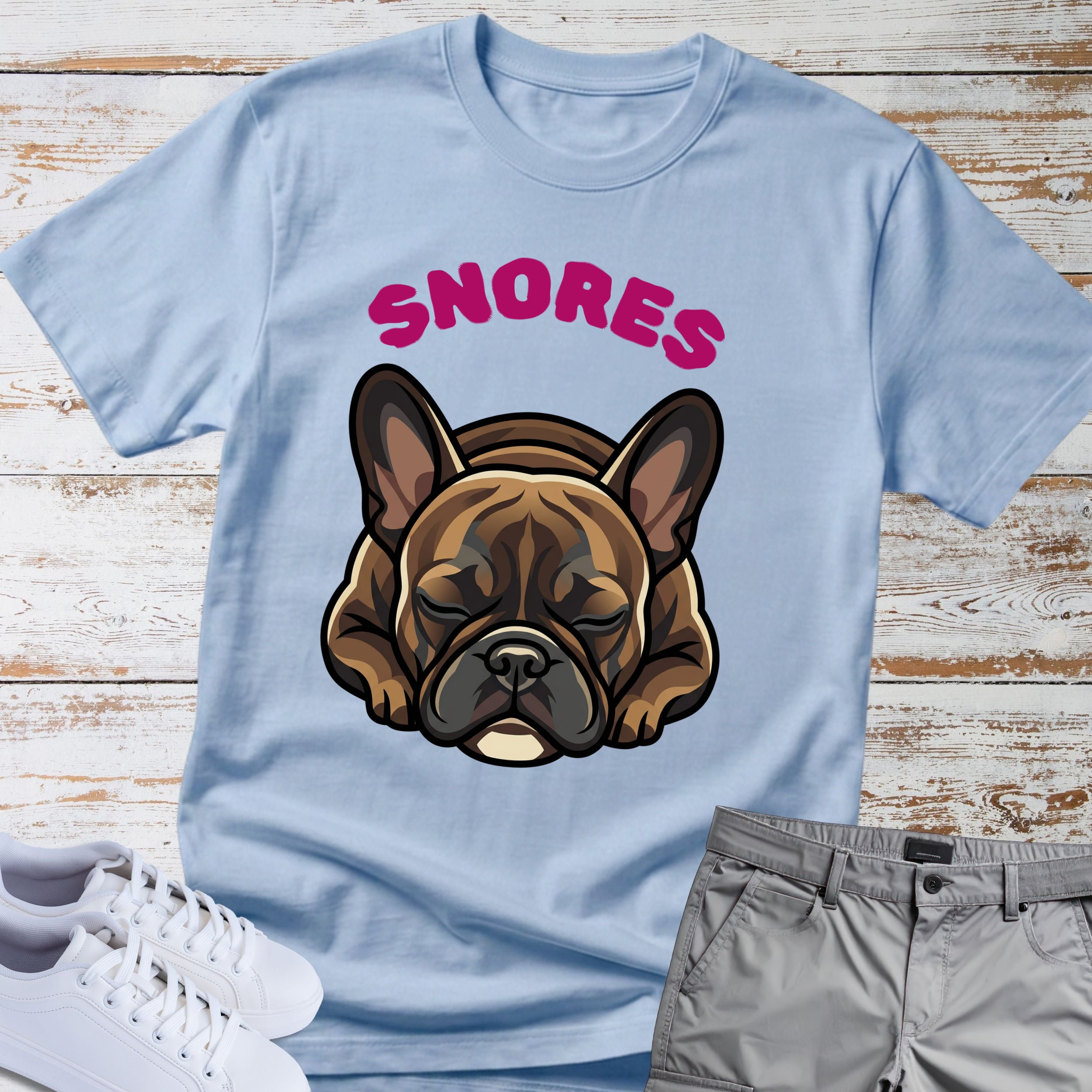 Snoring French Bulldog T-Shirt