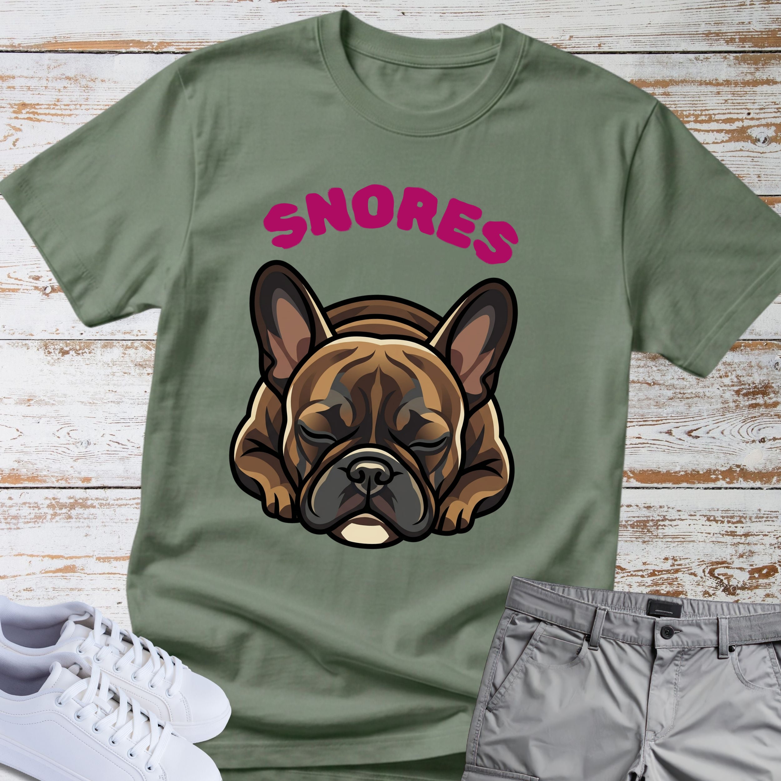 Snoring French Bulldog T-Shirt