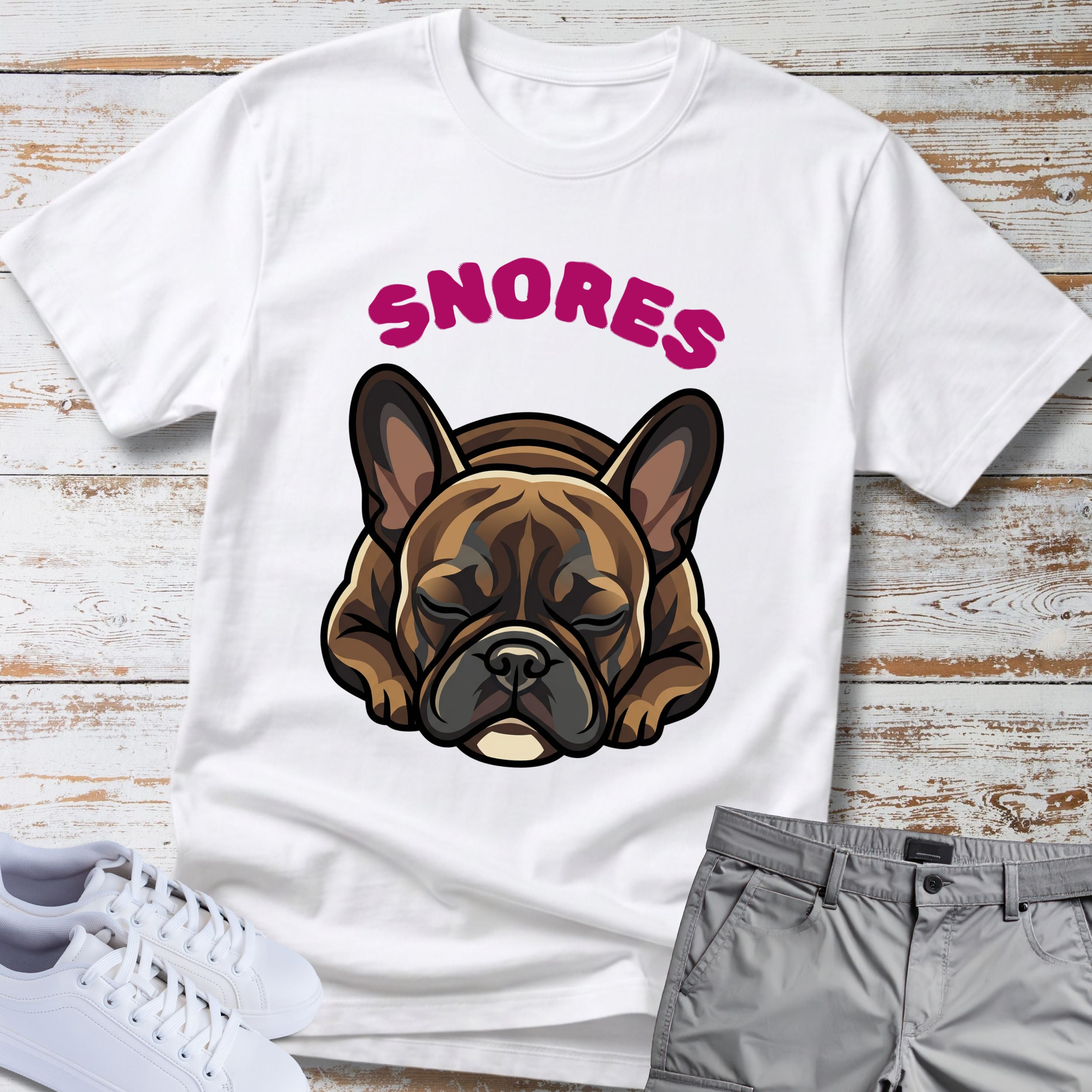 Snoring French Bulldog T-Shirt