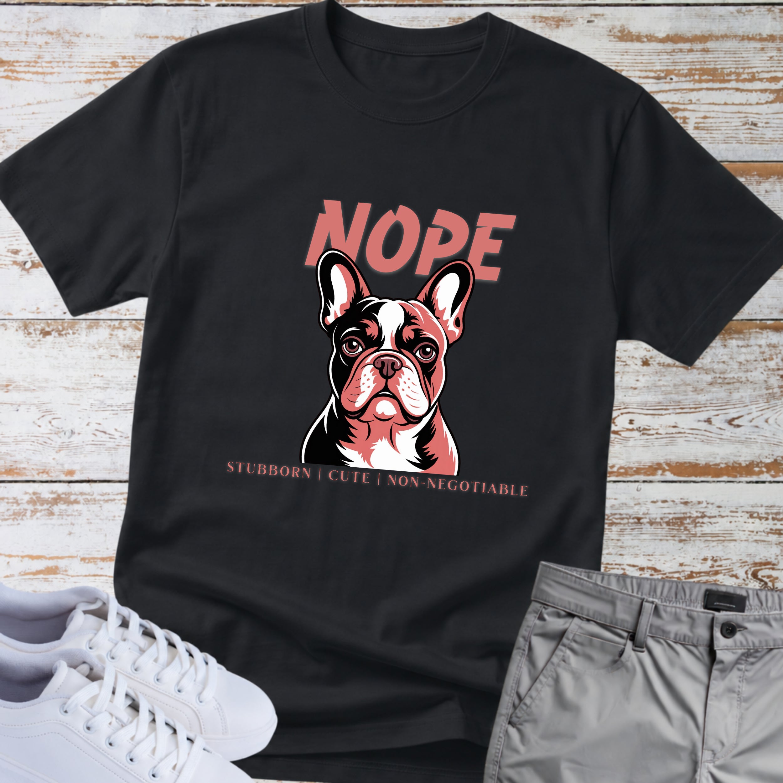 Nope French Bulldog T-Shirt