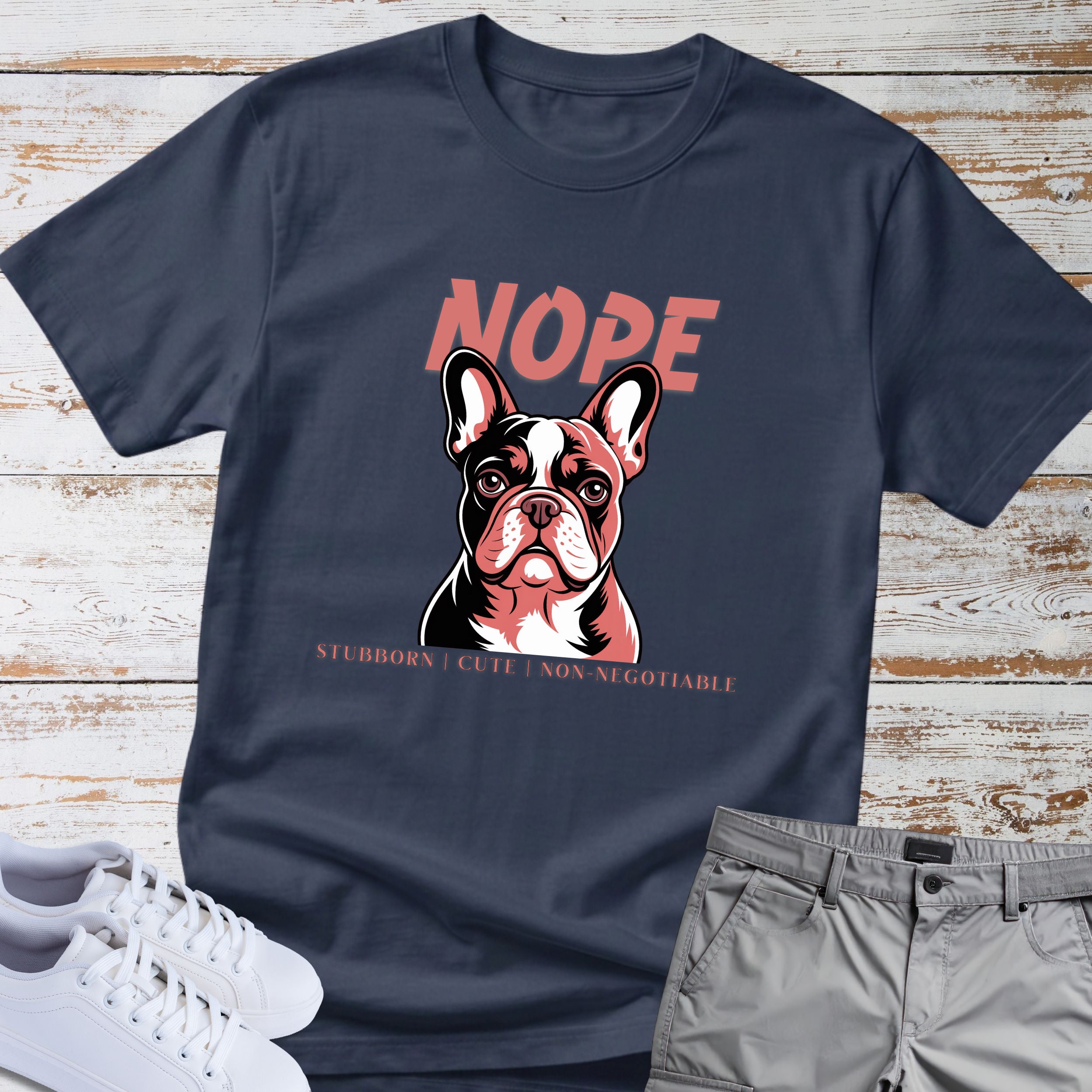Nope French Bulldog T-Shirt
