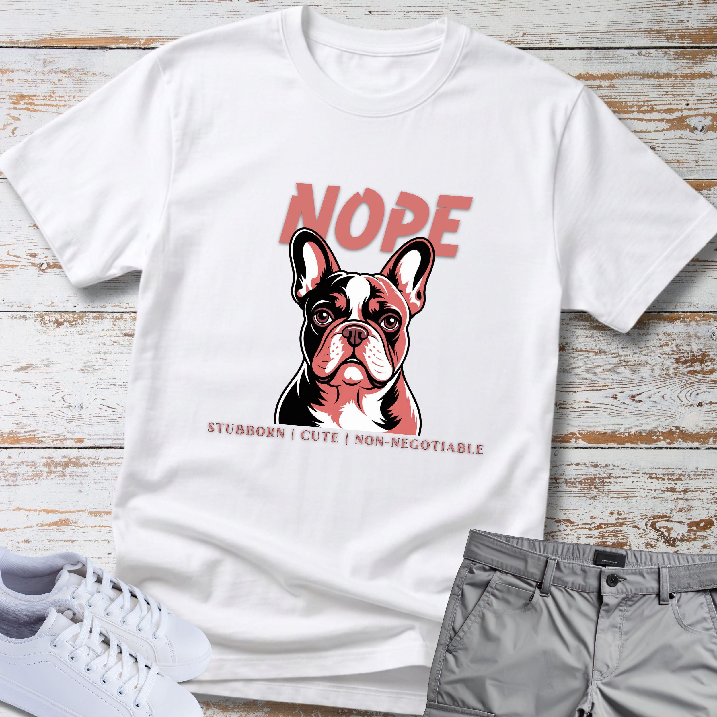 Nope French Bulldog T-Shirt