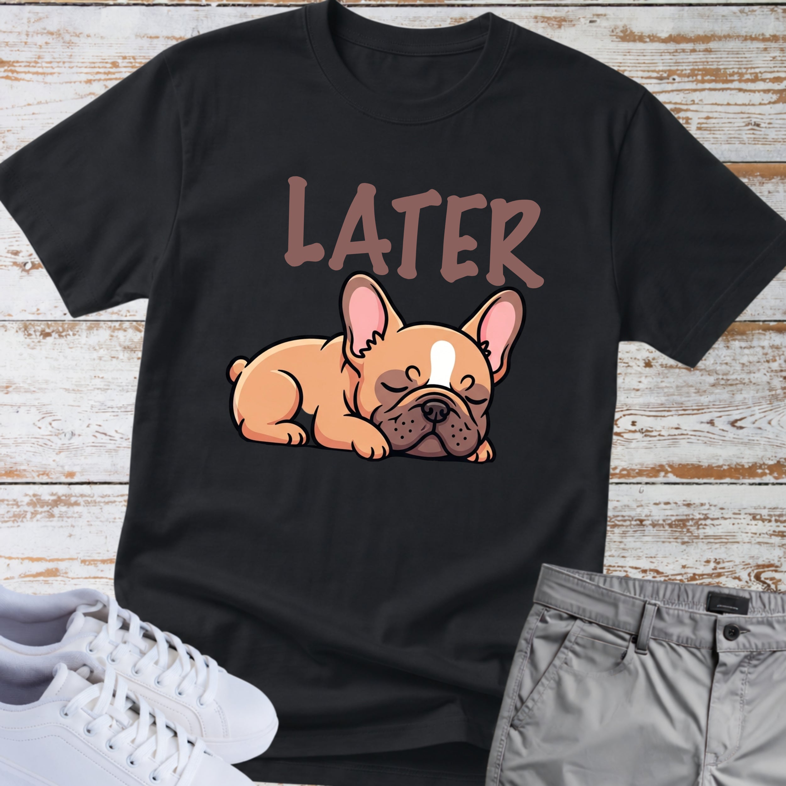 Later Cute French Bulldog T-Shirt