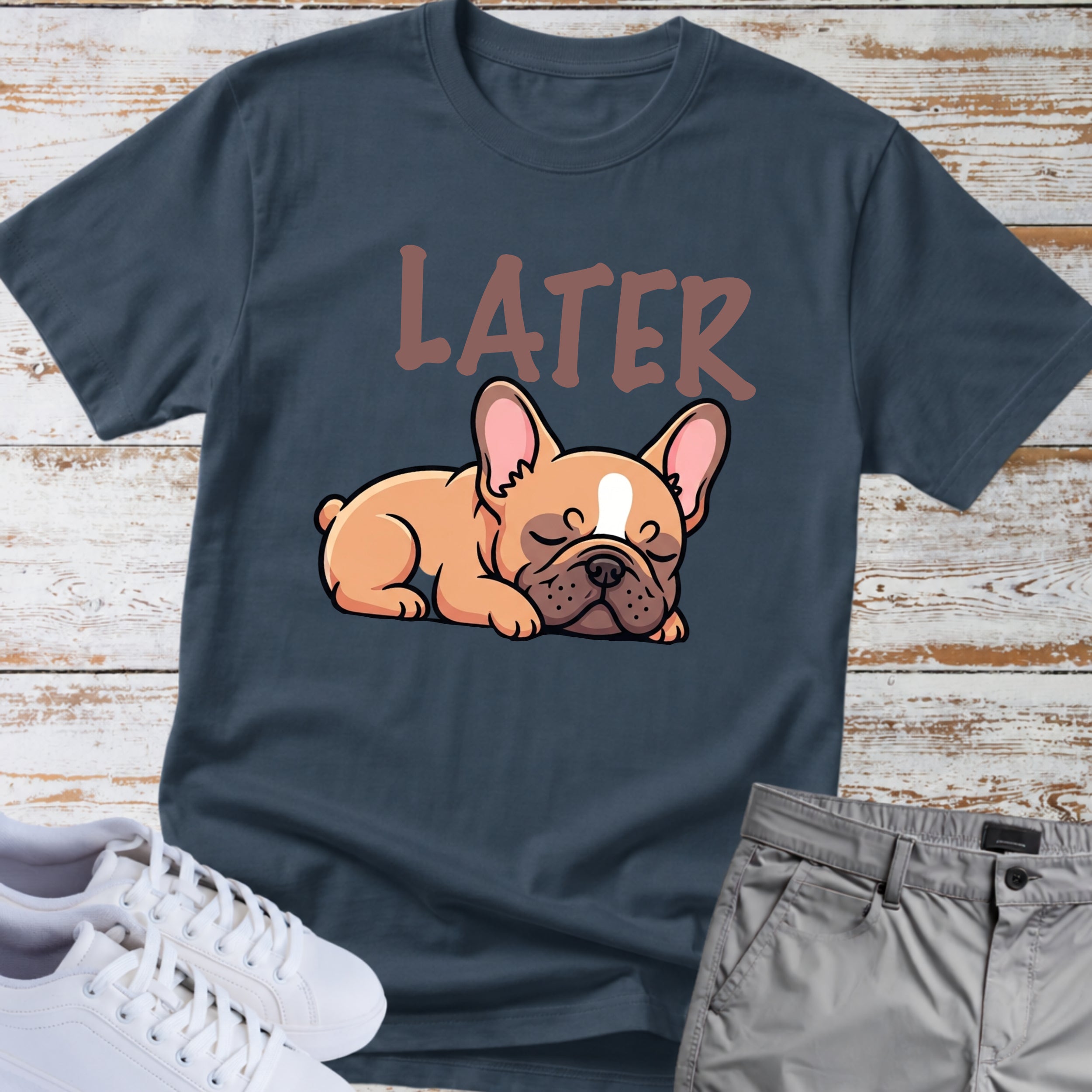 Later Cute French Bulldog T-Shirt