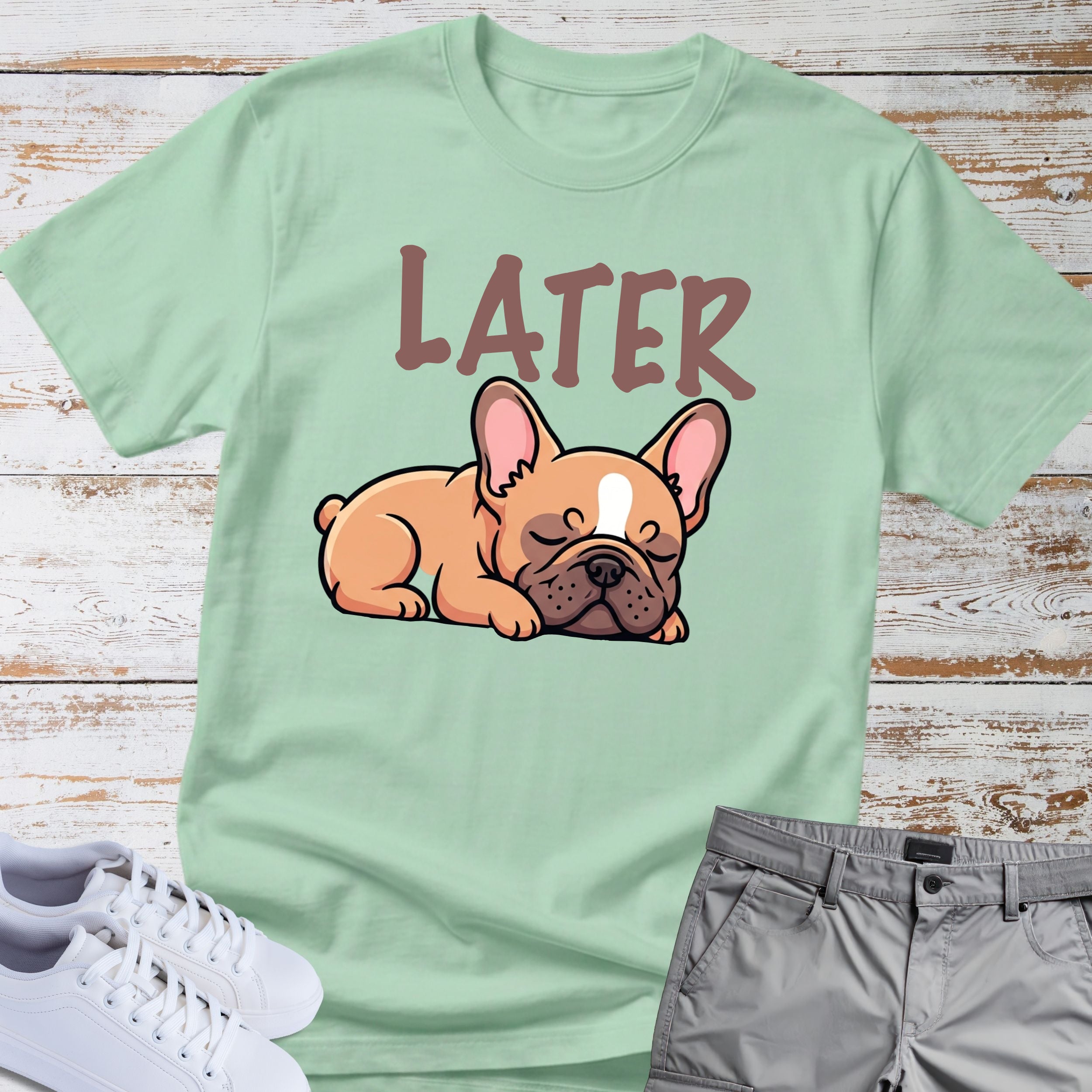 Later Cute French Bulldog T-Shirt