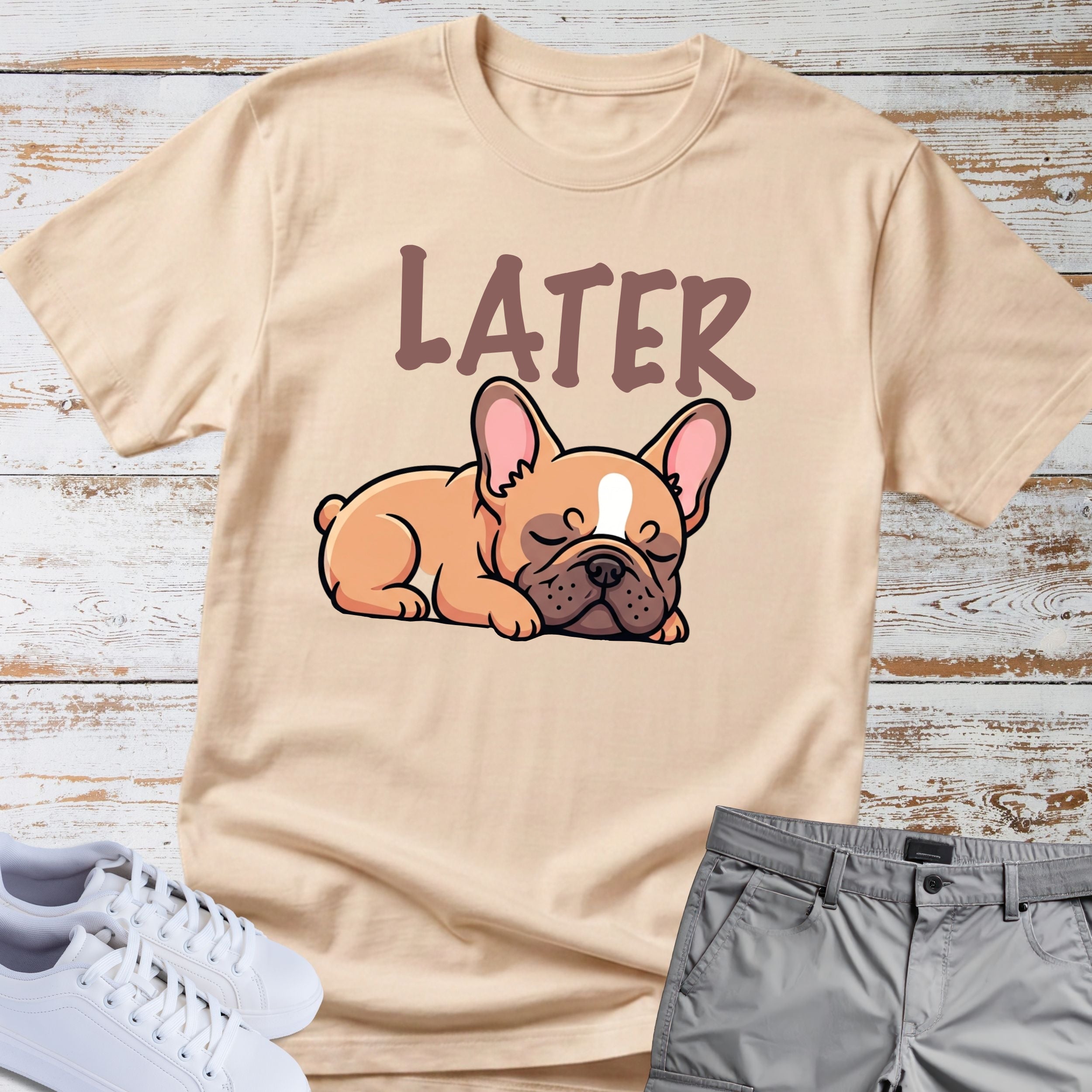 Later Cute French Bulldog T-Shirt
