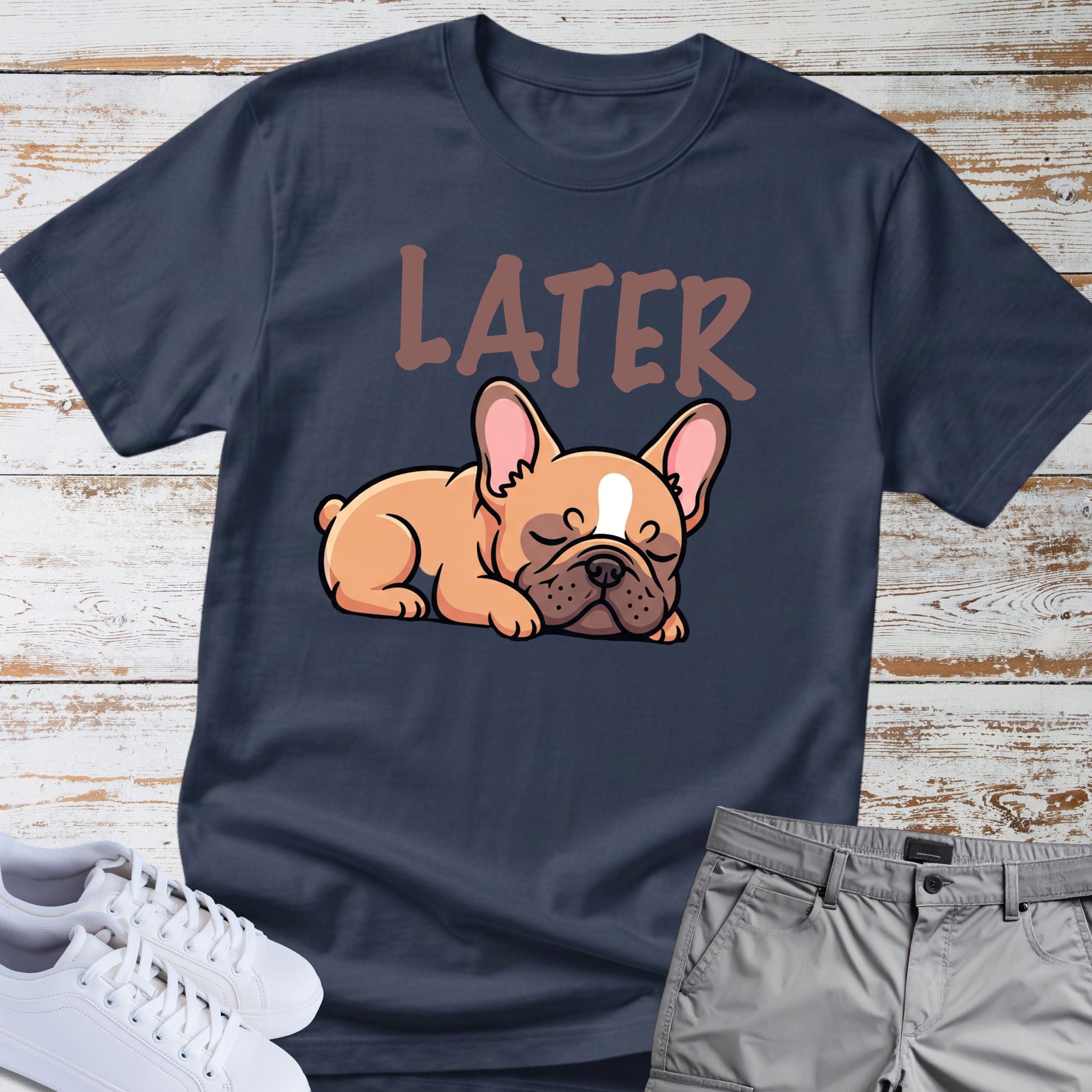 Later Cute French Bulldog T-Shirt