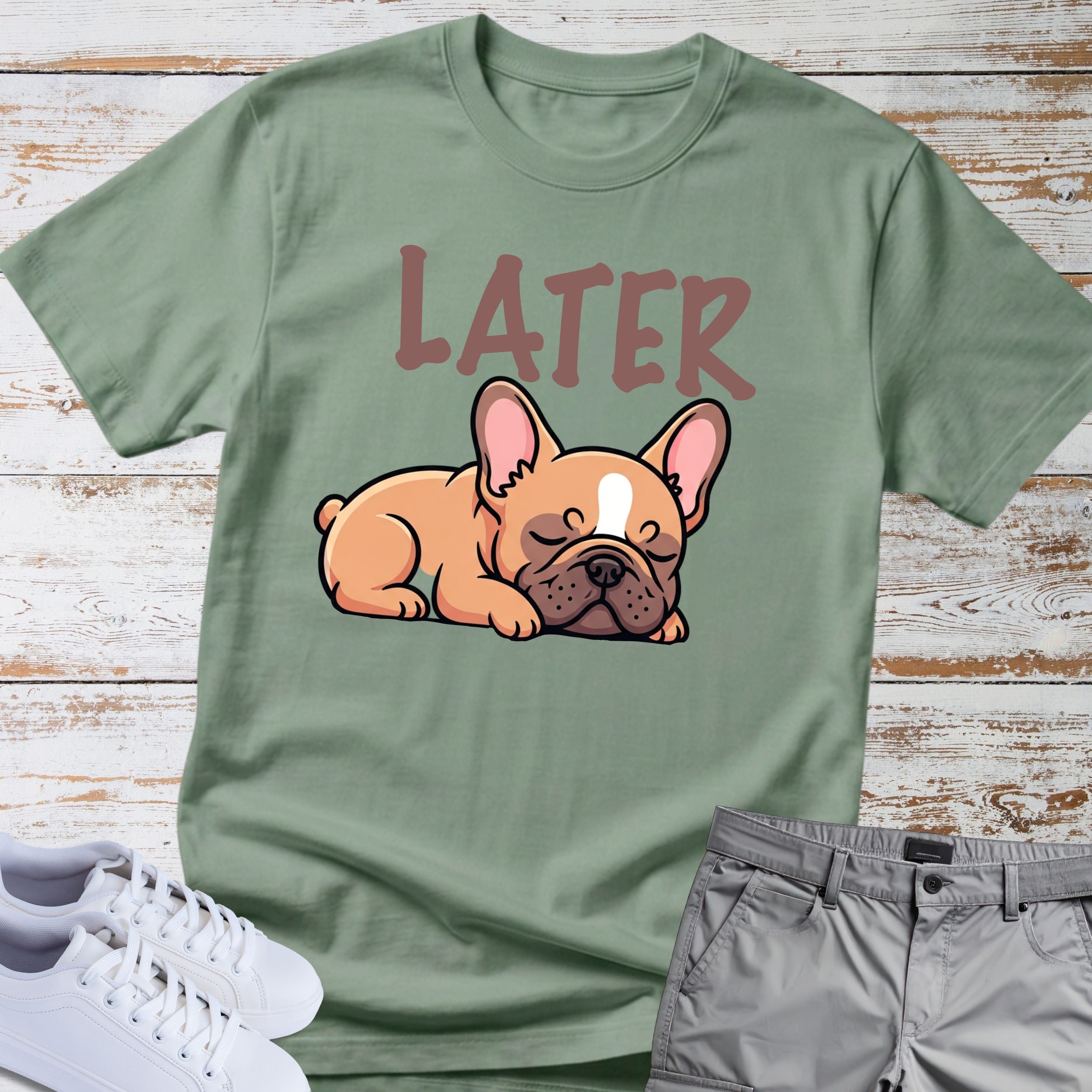 Later Cute French Bulldog T-Shirt
