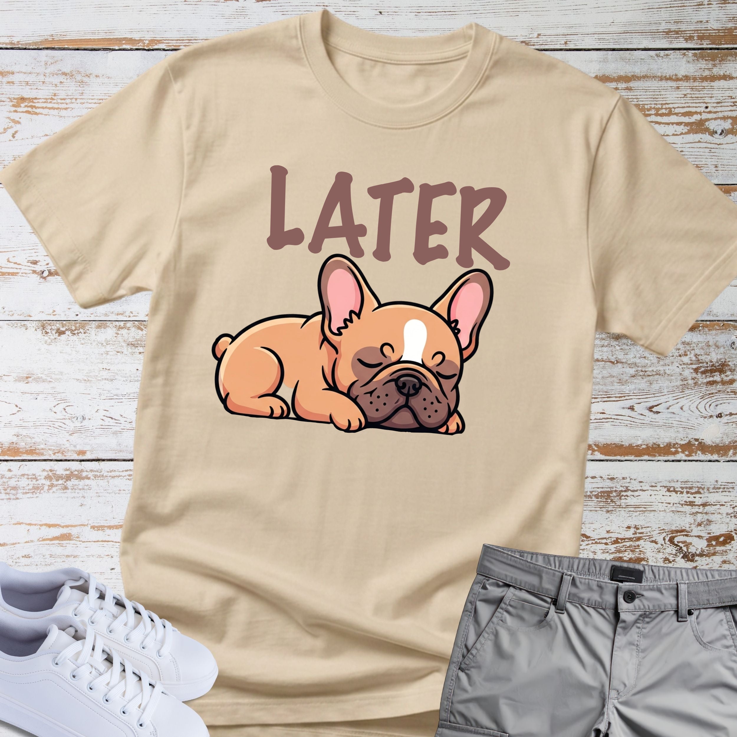 Later Cute French Bulldog T-Shirt