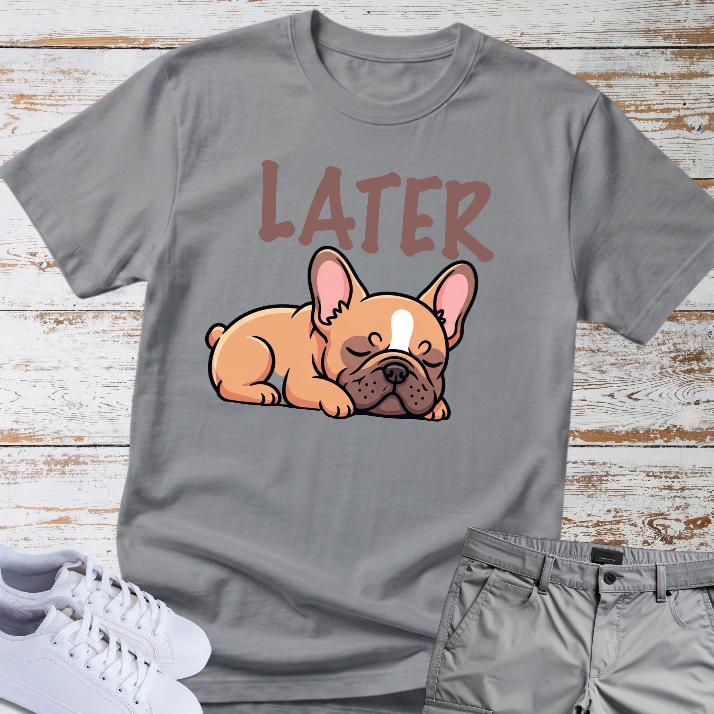 Later Cute French Bulldog T-Shirt