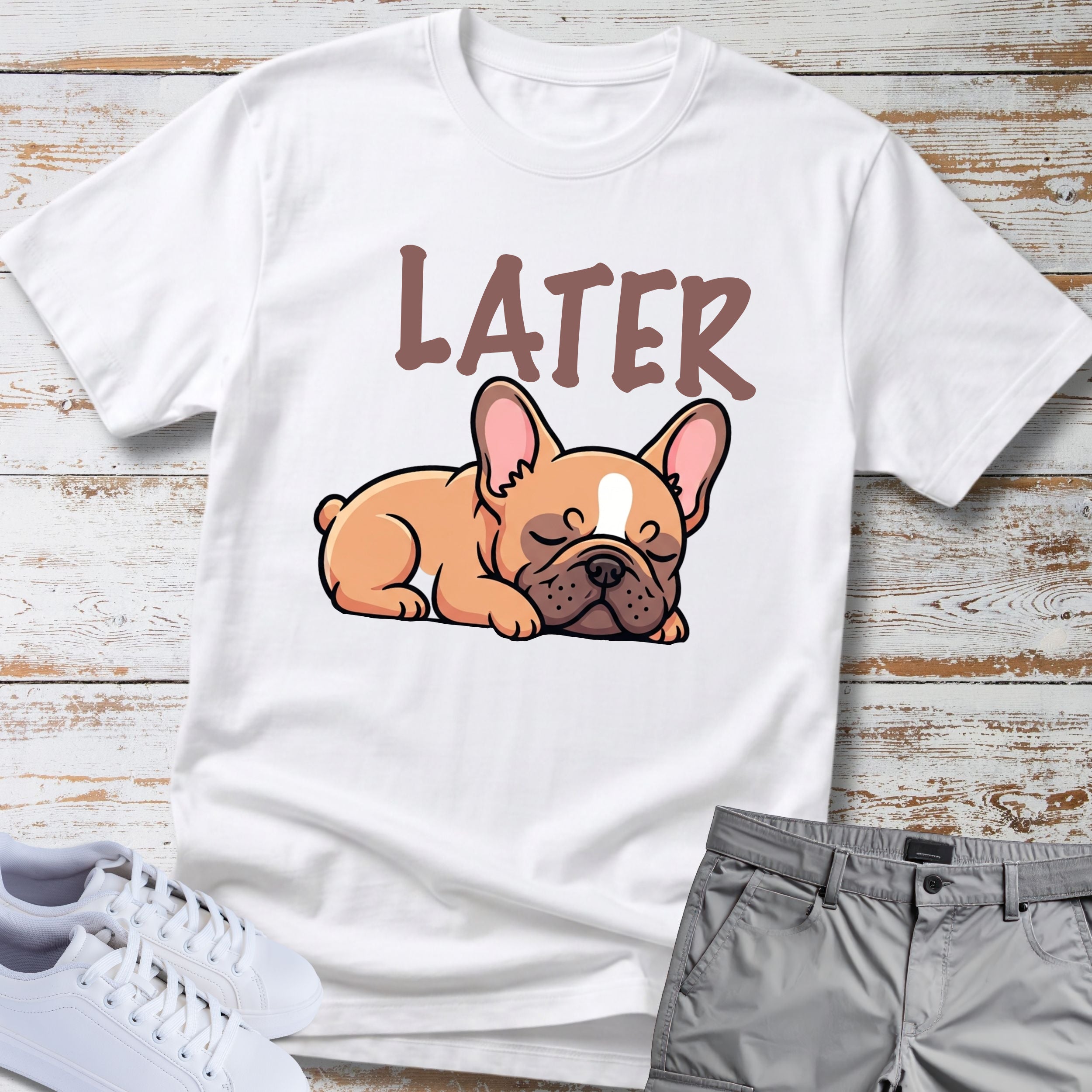 Later Cute French Bulldog T-Shirt
