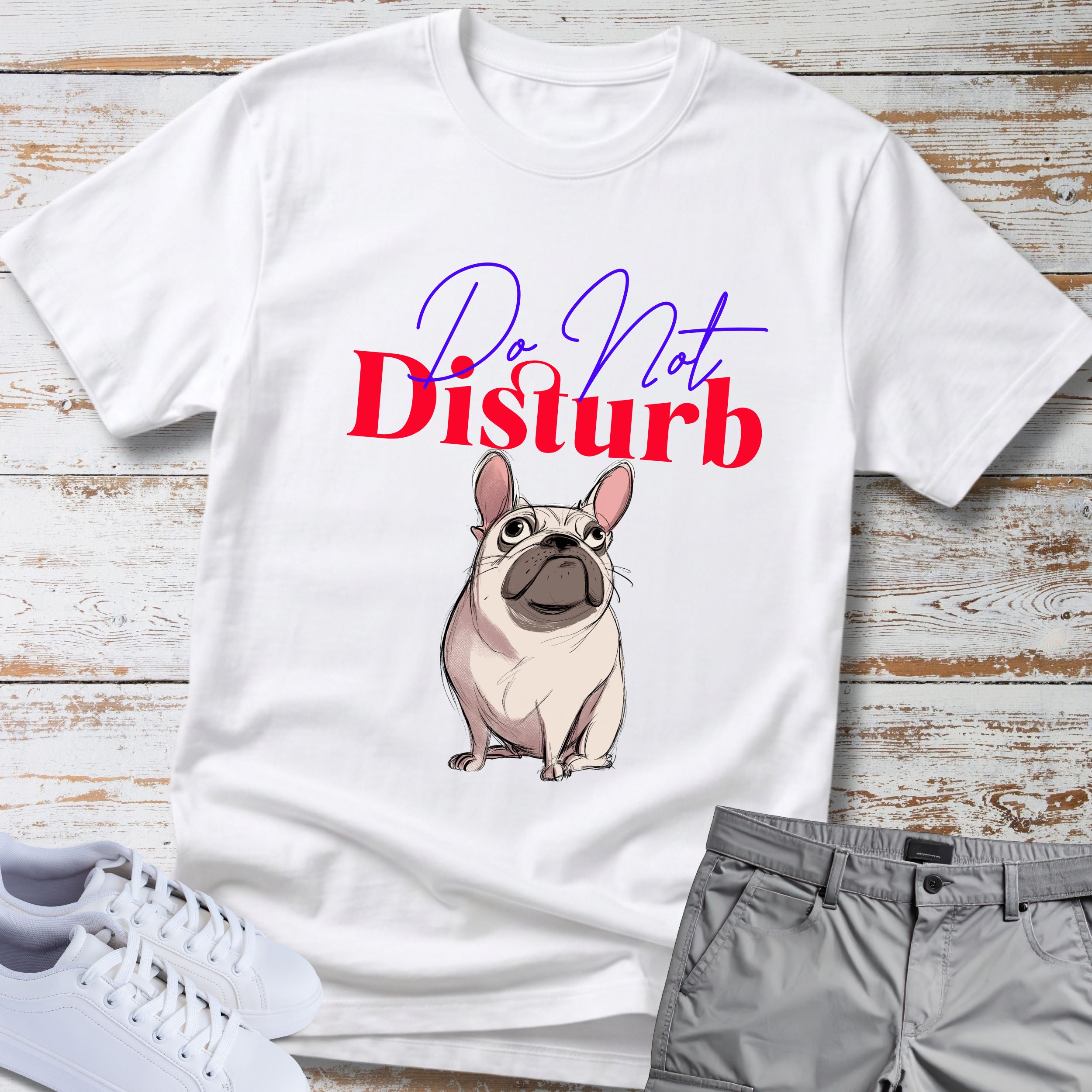 Do Not Disturb French Bulldog T-Shirt