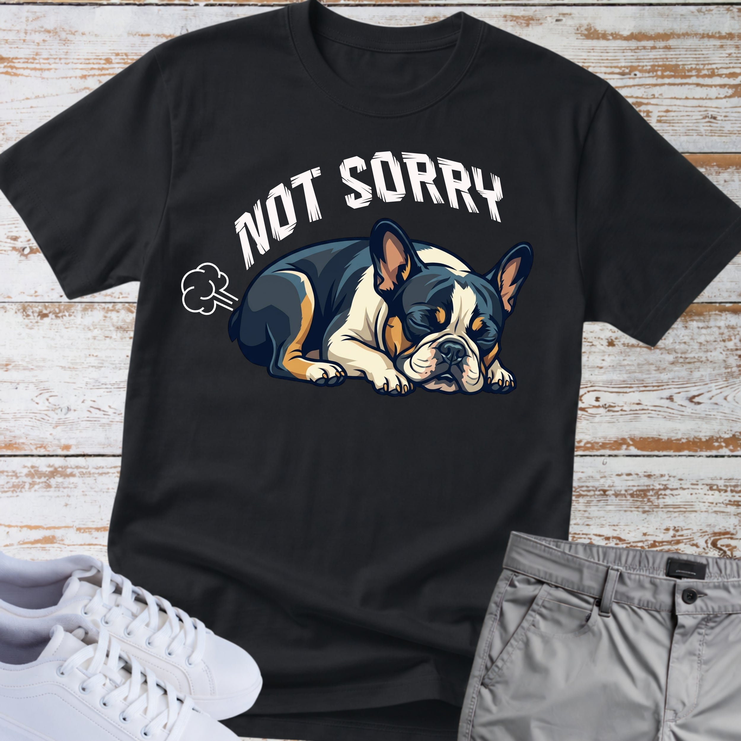 French Bulldog Not Sorry Fart T Shirt