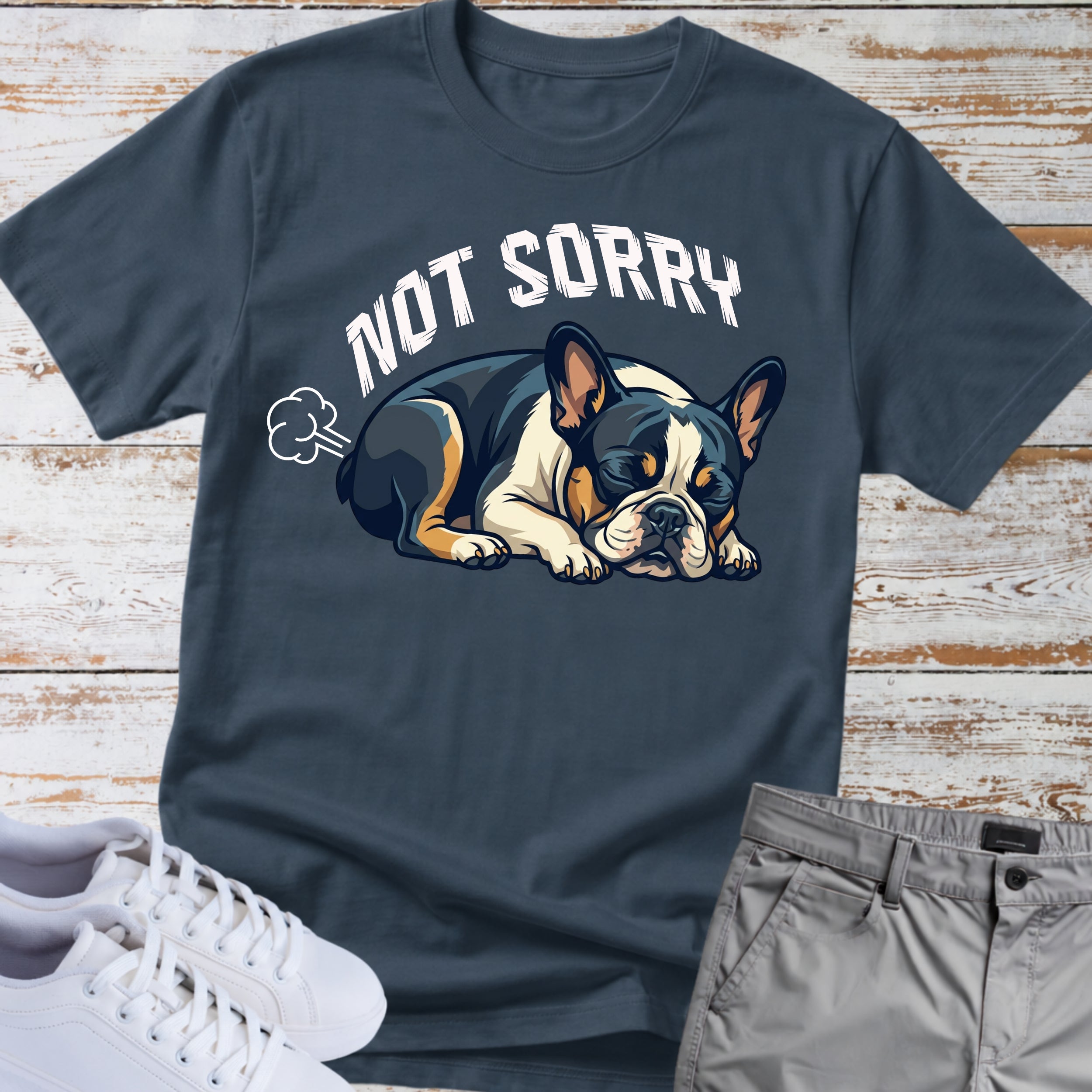 French Bulldog Not Sorry Fart T Shirt