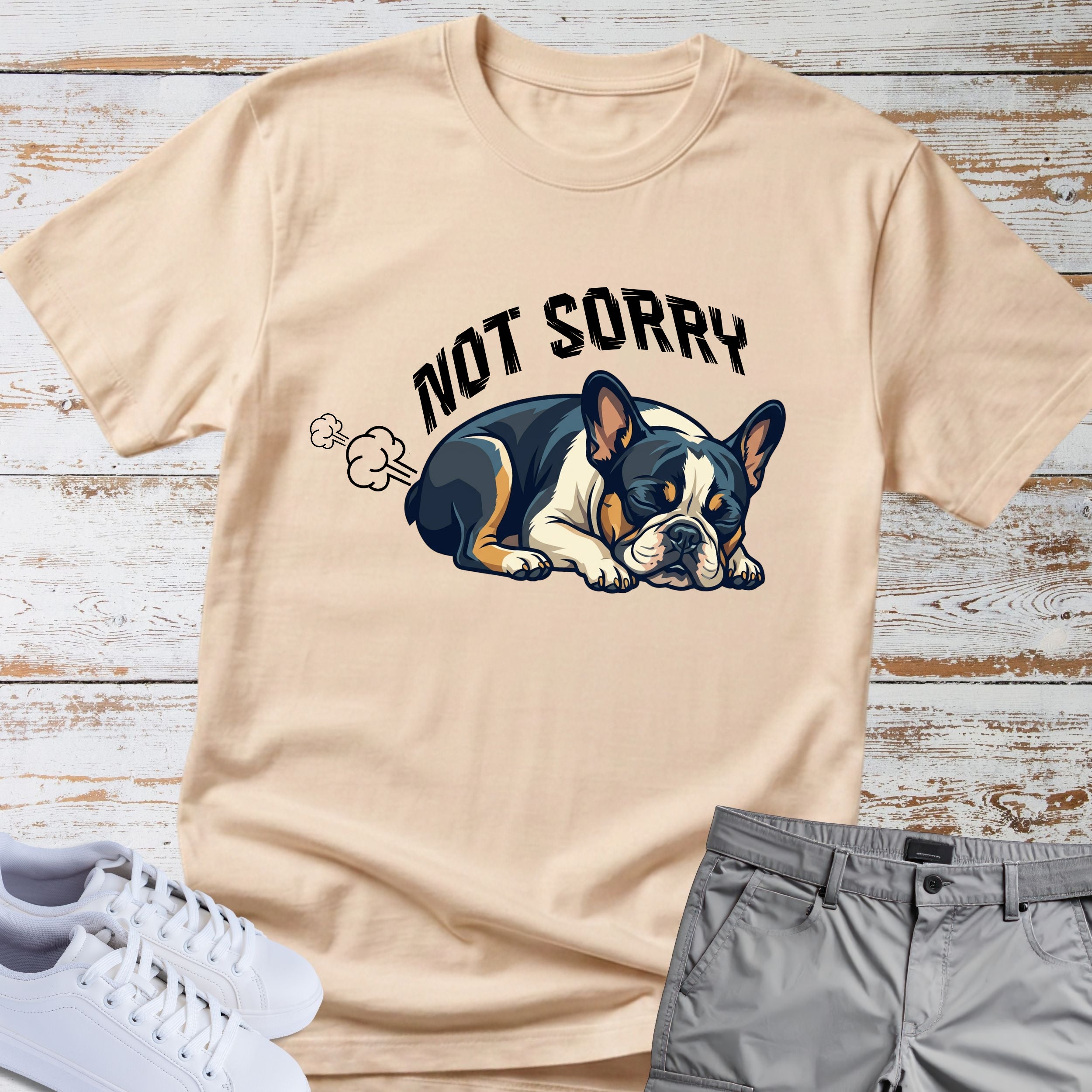French Bulldog Not Sorry Fart T Shirt